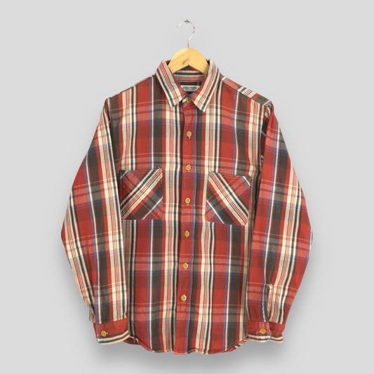 Dubble Works Japan Plaid Checkered Flannel Shirt Medium