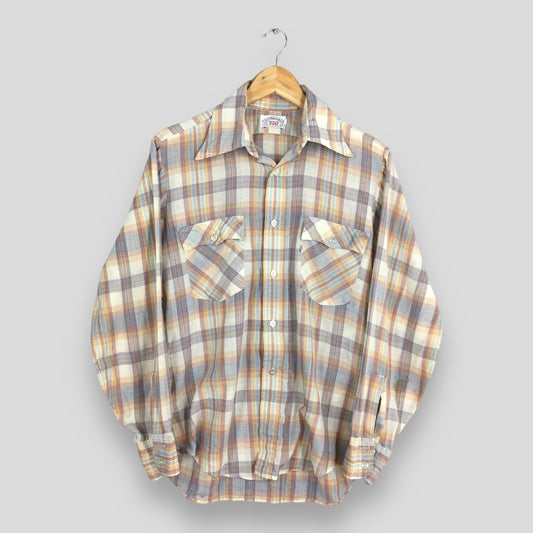 Levis Strauss Checkered Flannel Shirt Medium