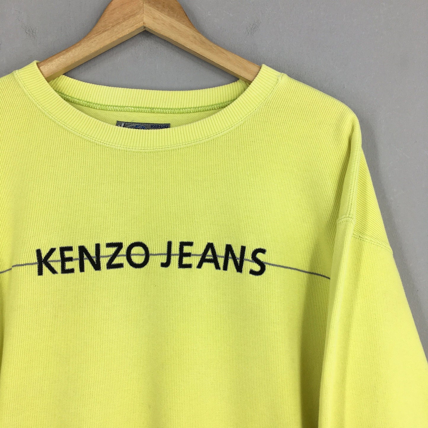 Kenzo Jeans Embroidery Logo Sweatshirt Large