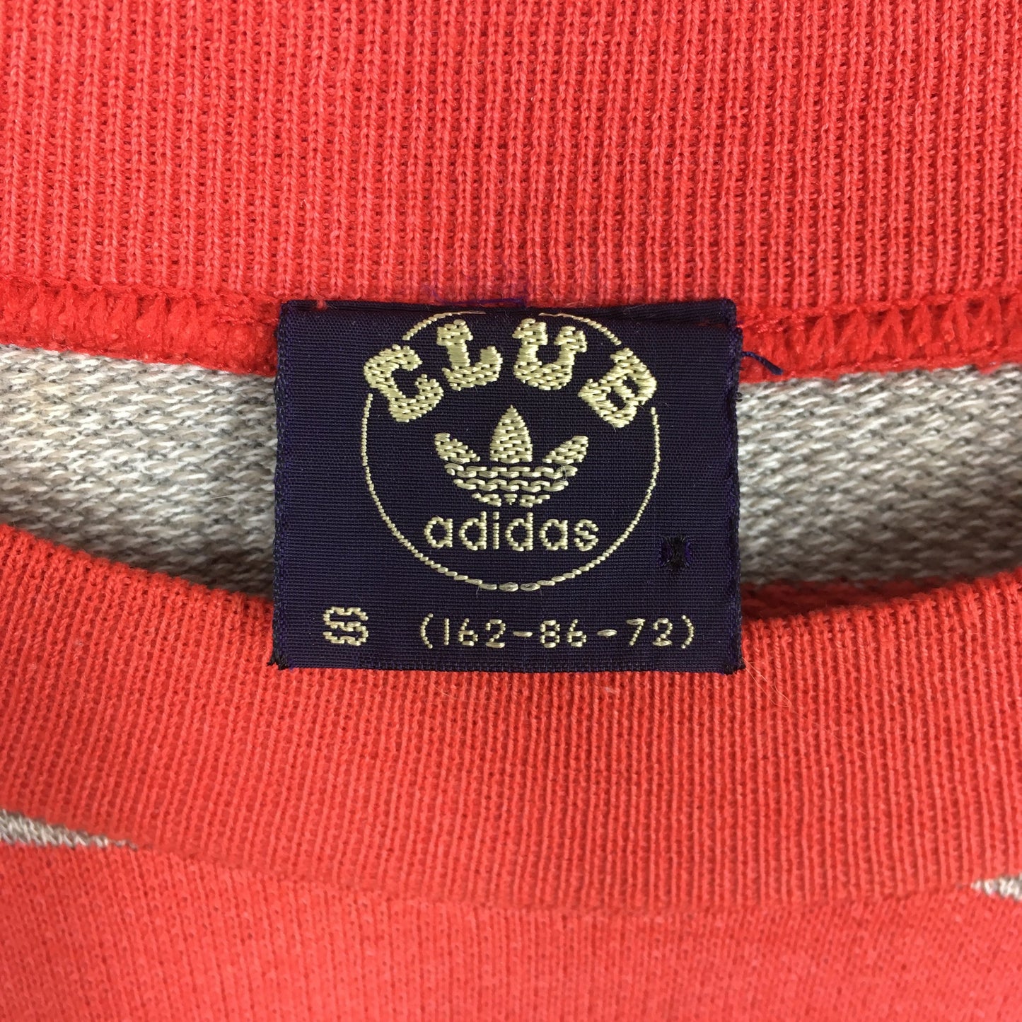 Adidas Striped Red Gray Sweatshirt Small