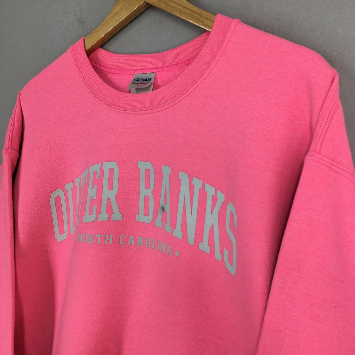 Outer Banks North Carolina Pink Sweatshirt L