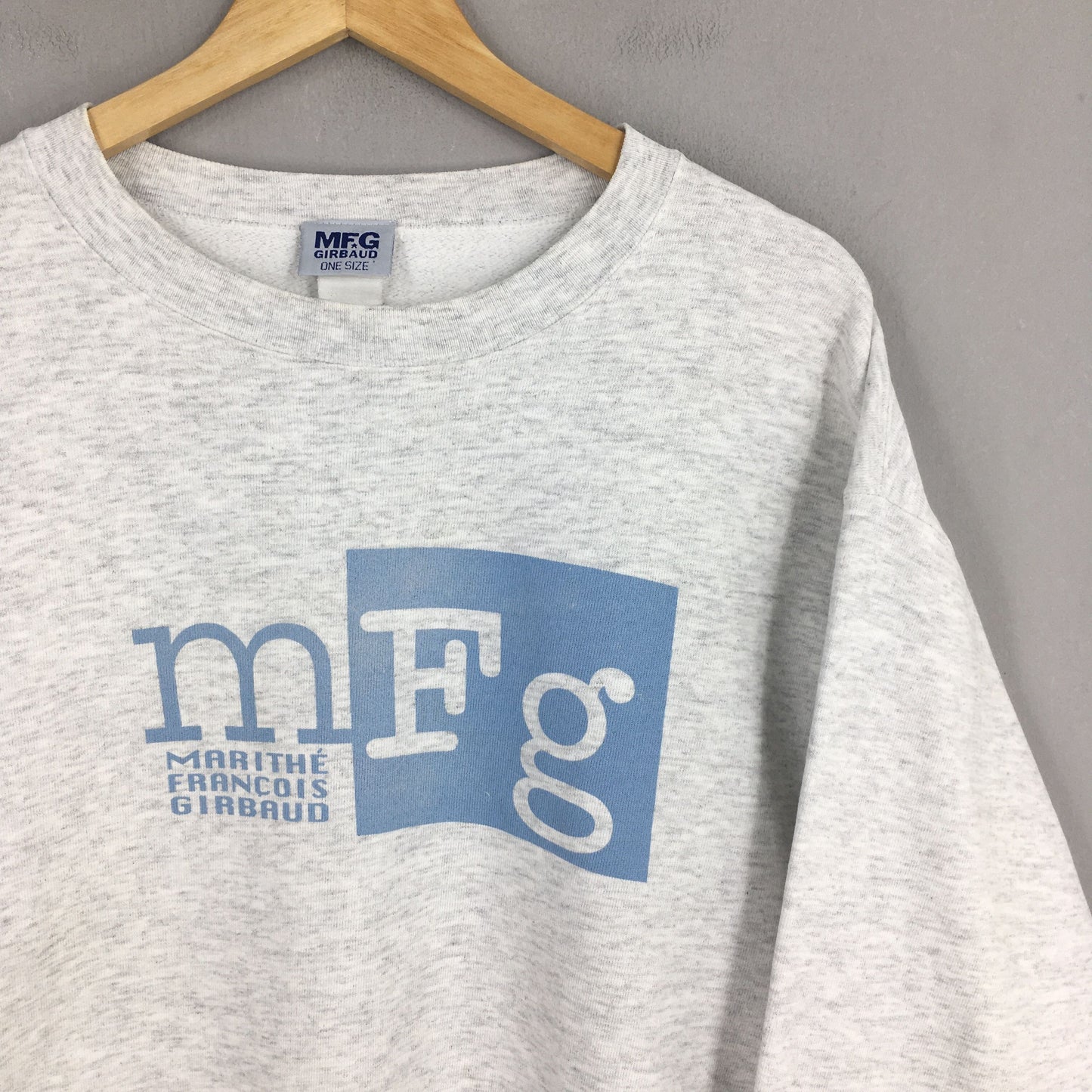 Marithe Francois Girbaud Blue Sweatshirt Large