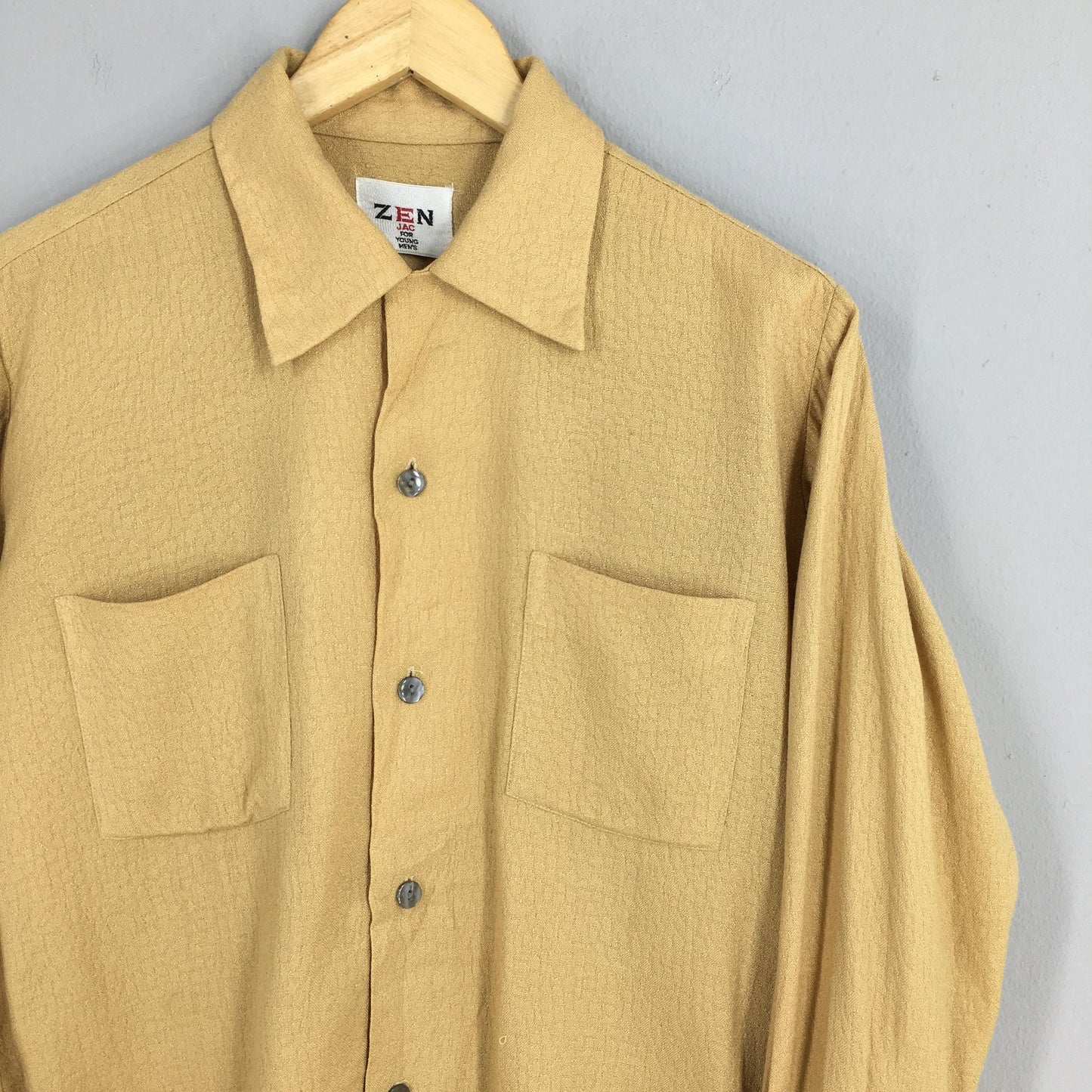 Zen Jac Japan Yellow Flannel Shirt Medium