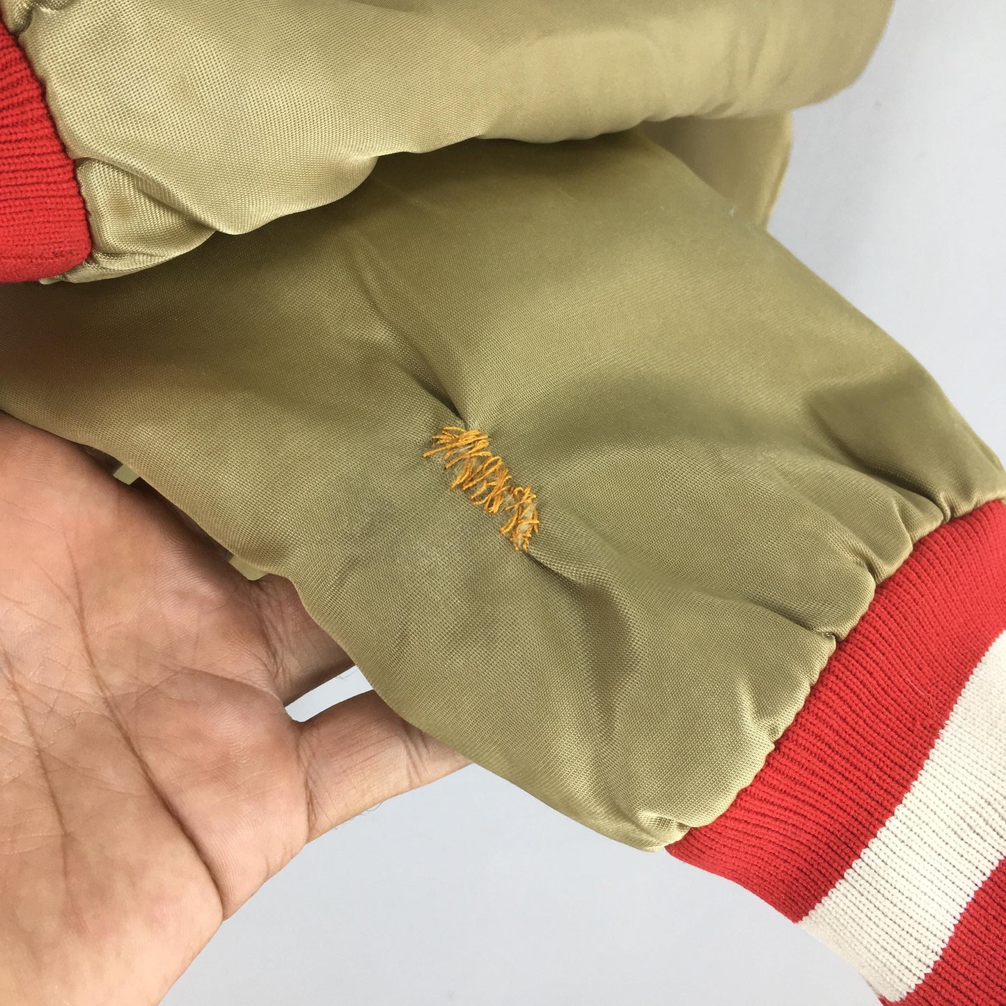 San Francisco 49ers NFL Gold Satin Jacket Small