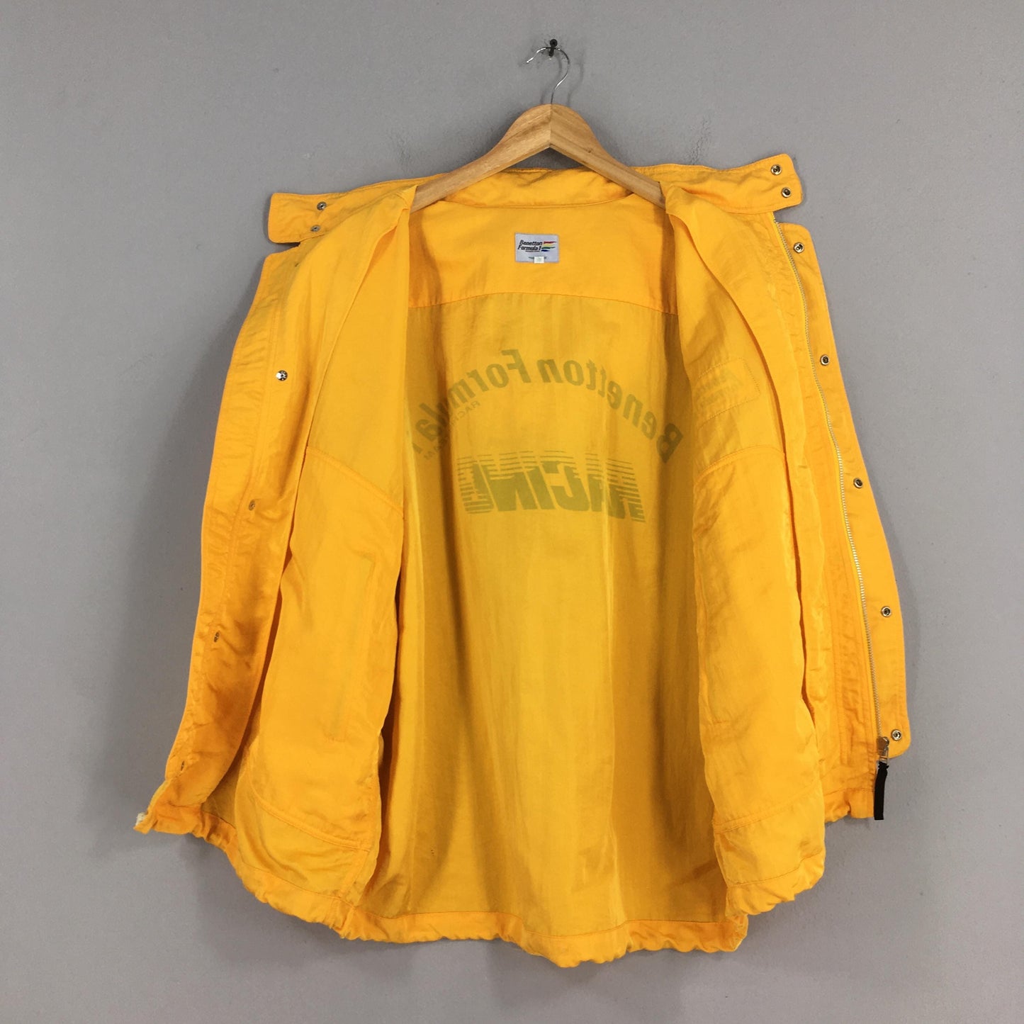 Benetton Formula One Windbreaker Hoodie Jacket XLarge