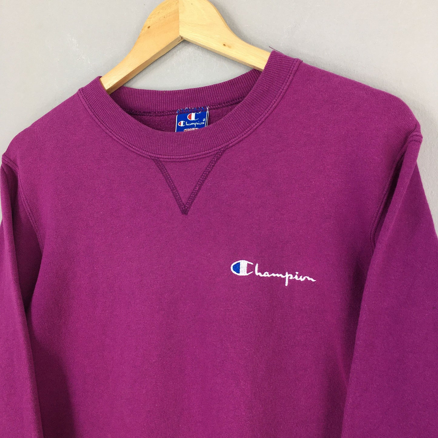 Champion Usa Purple Sweatshirt Medium