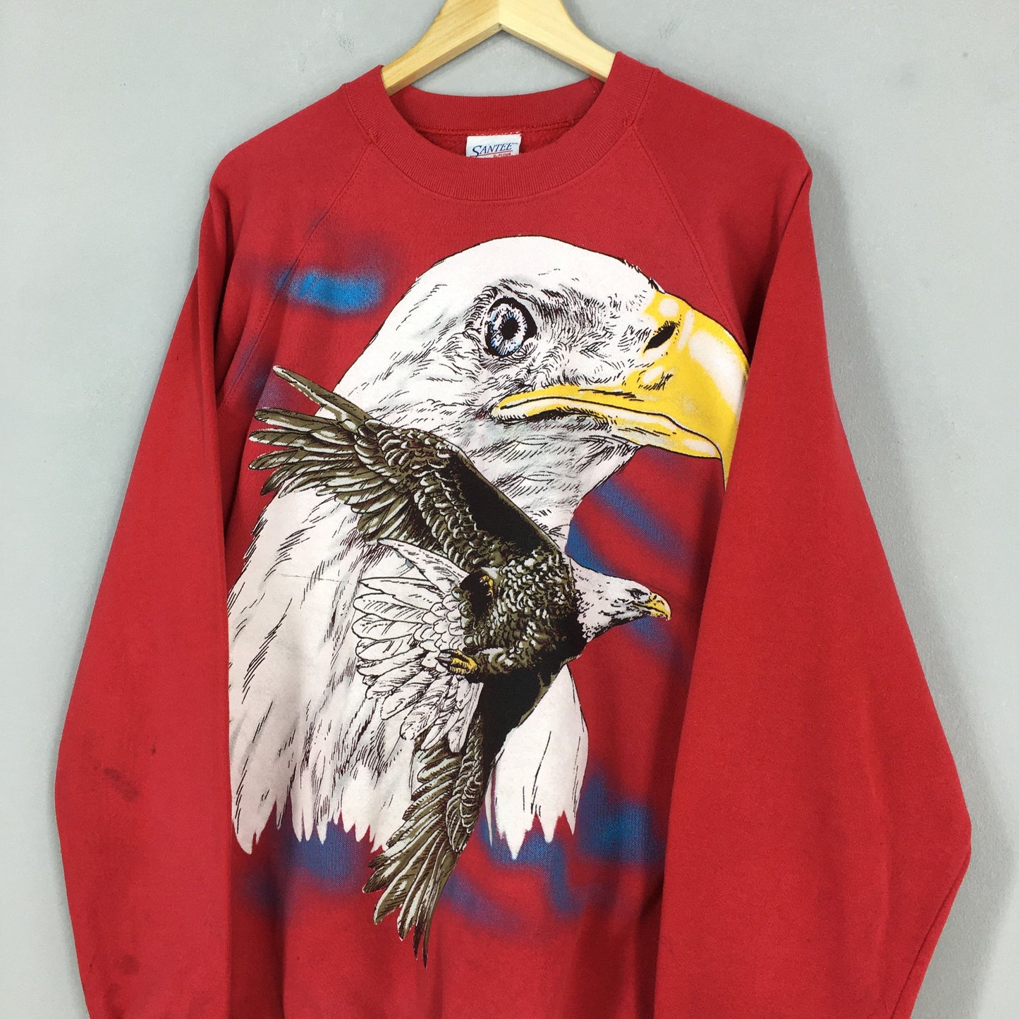 Eagles Animal Red Sweatshirt XLarge