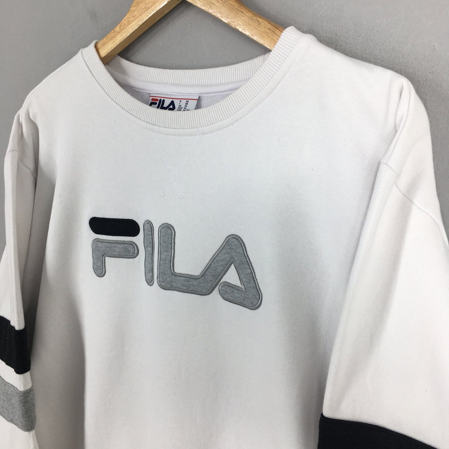 Fila Italia White Sweatshirt Medium