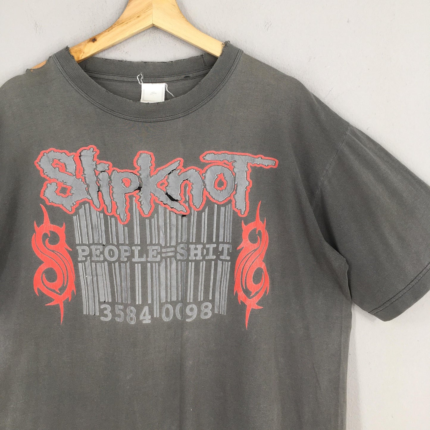 Distressed Slipknot Pledge of Allegiance Japan Tour Tshirt Large