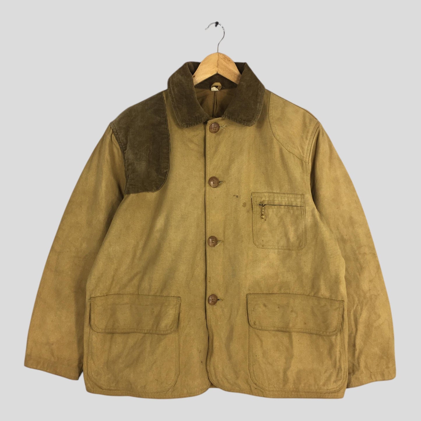 60's The Hettrick Mfg Co. Barn Field Multi Pocket Jacket Large