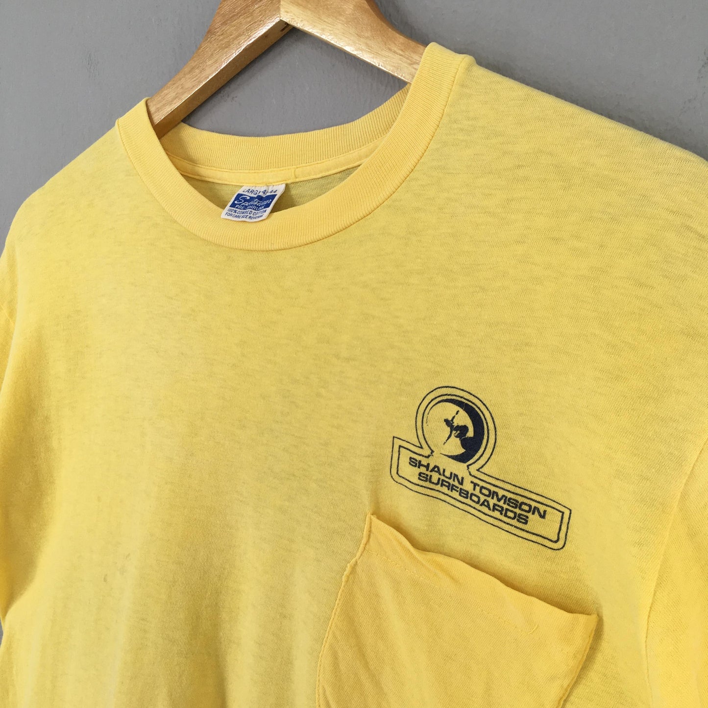 Shaun Tomson Surfer Yellow Tshirt Large