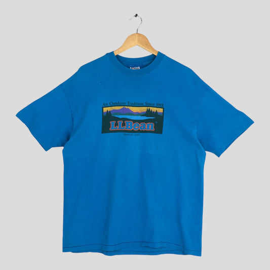 LL Bean Outdoor Blue Tshirt XLarge