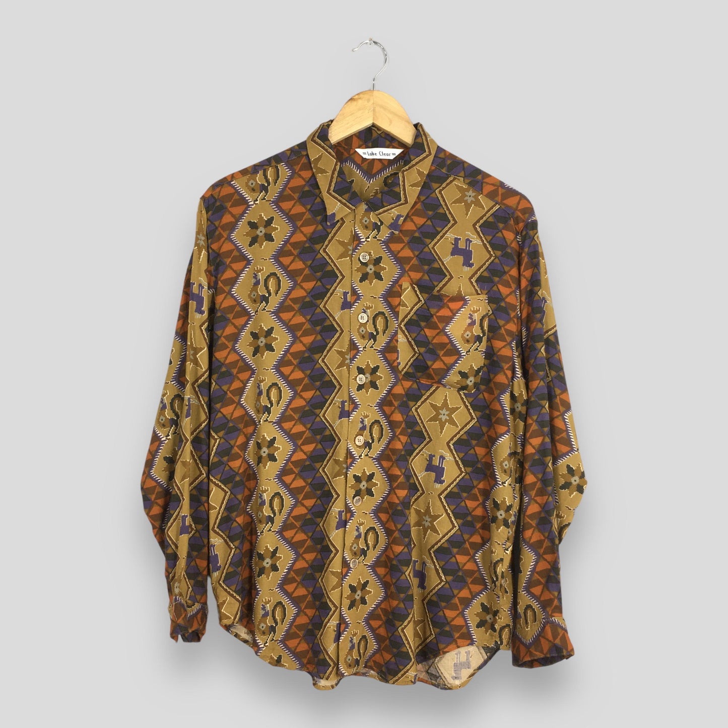 Tribal Navajo Pattern Party Shirt Medium