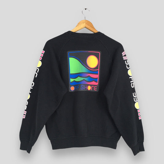 Offshore Surf Black Sweatshirt Medium