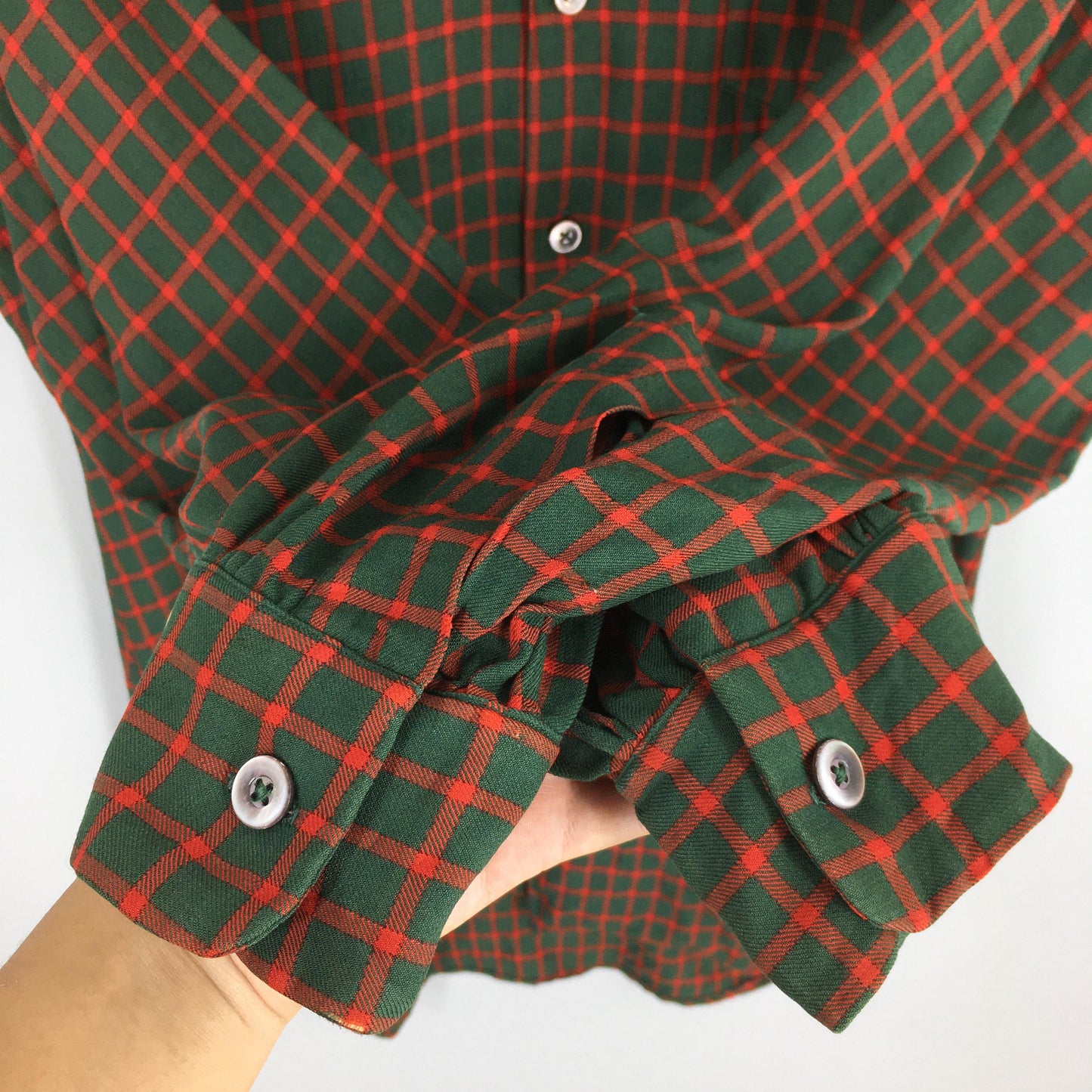 Buckley Shirts Plaid Checked Red Flannel Large