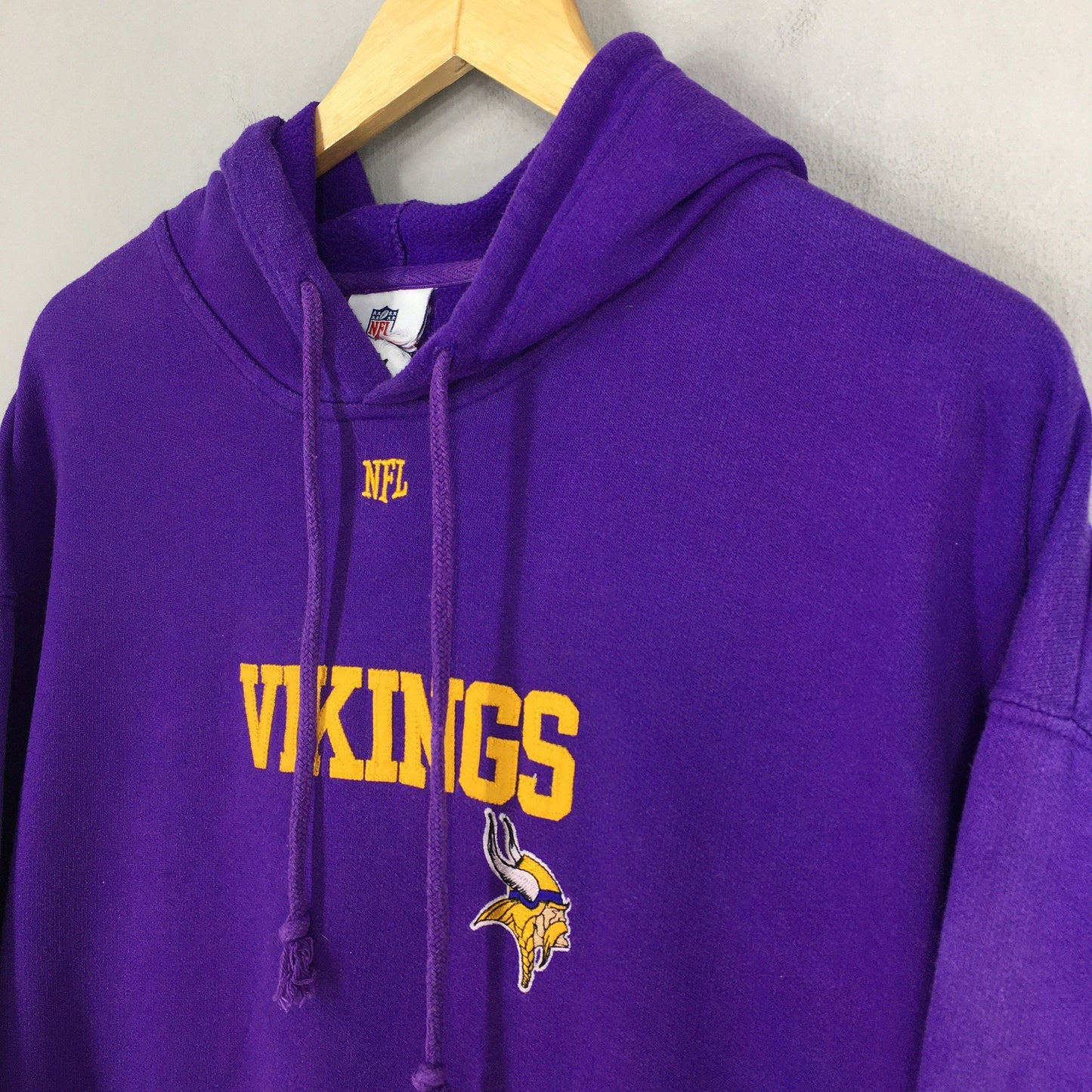 Minnesota Vikings NFL Rugby Purple Hoodie Pullover XL