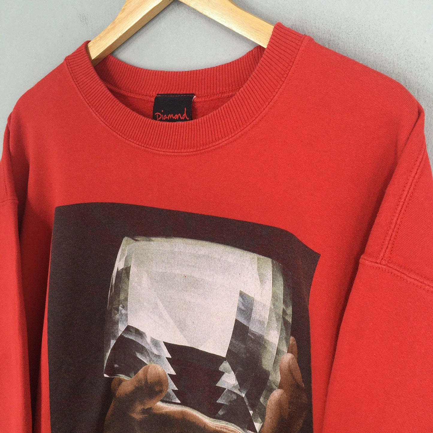 Diamond Supply Co Red Sweater Large