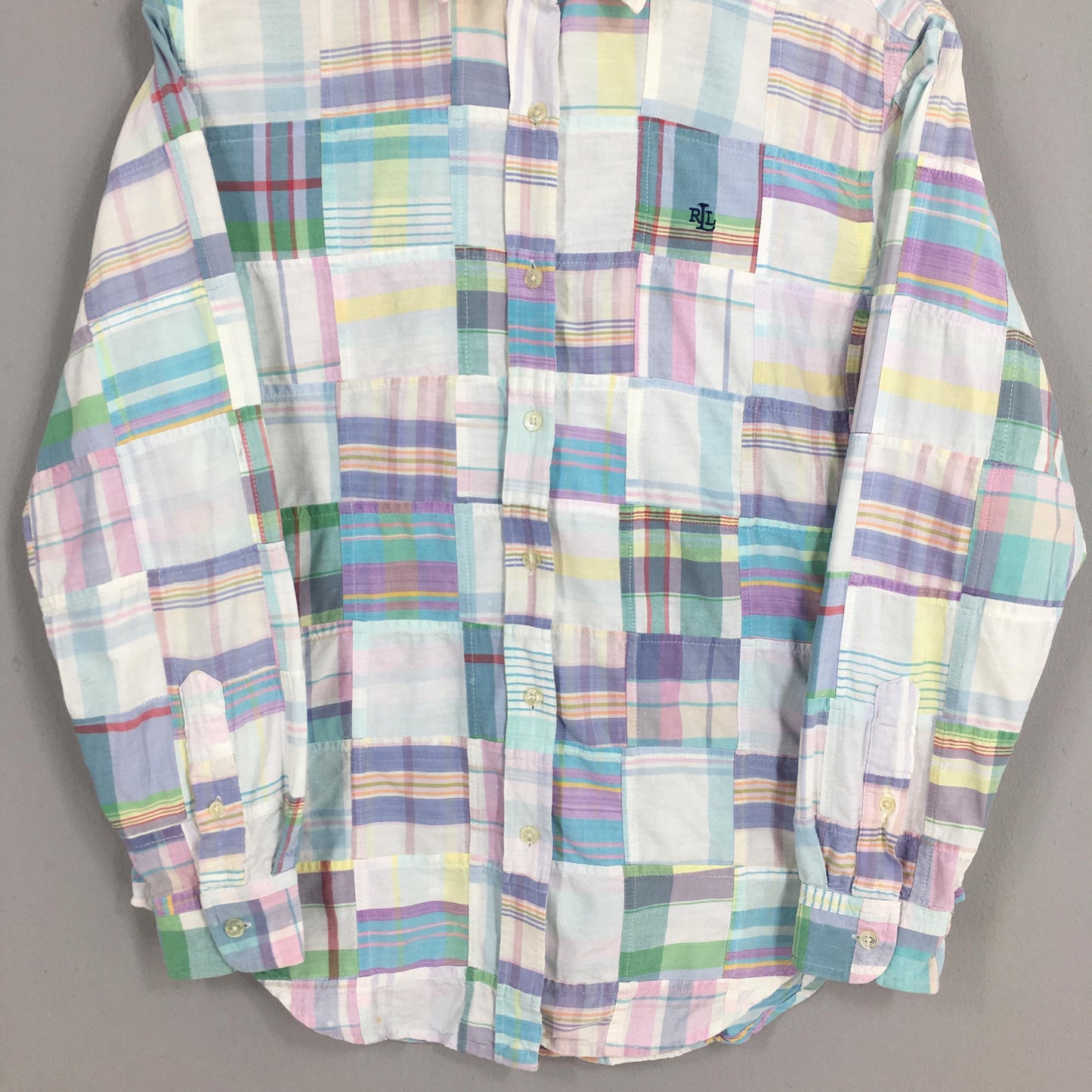 Polo Ralph Lauren Checkered Patchwork Shirt Small
