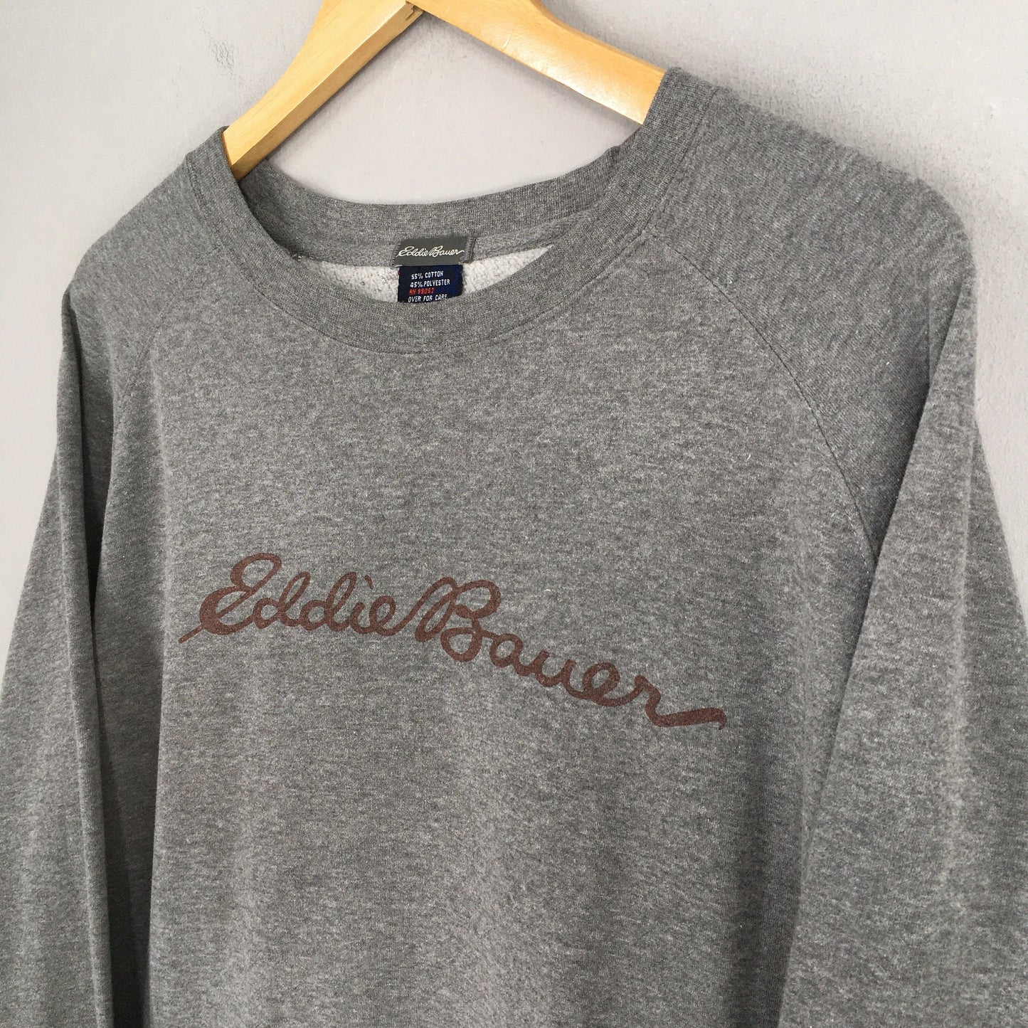 Eddie Bauer Outdoor Gray Sweatshirt Large