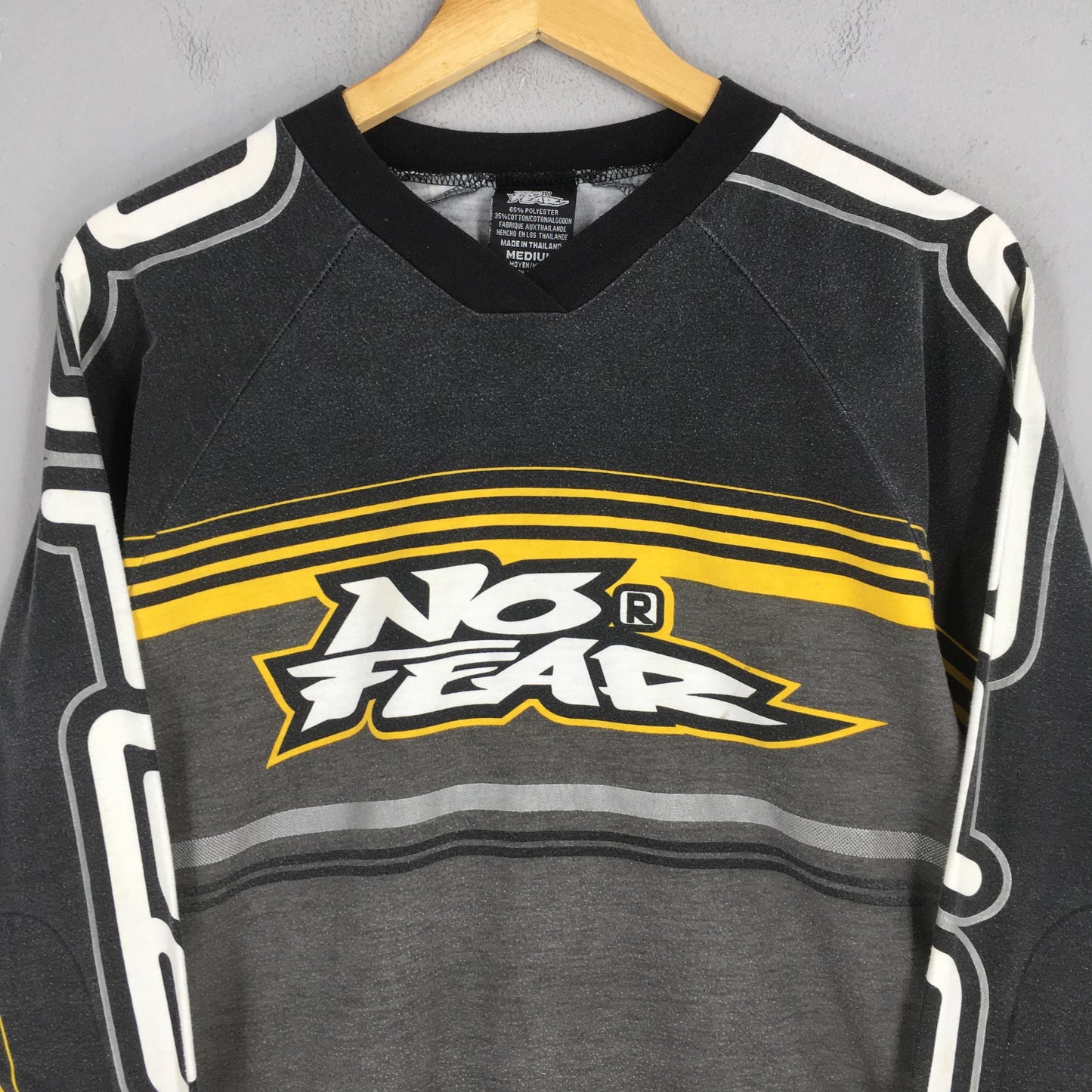 No Fear Racing Sport Team Multicolor Motocross Tshirt Medium