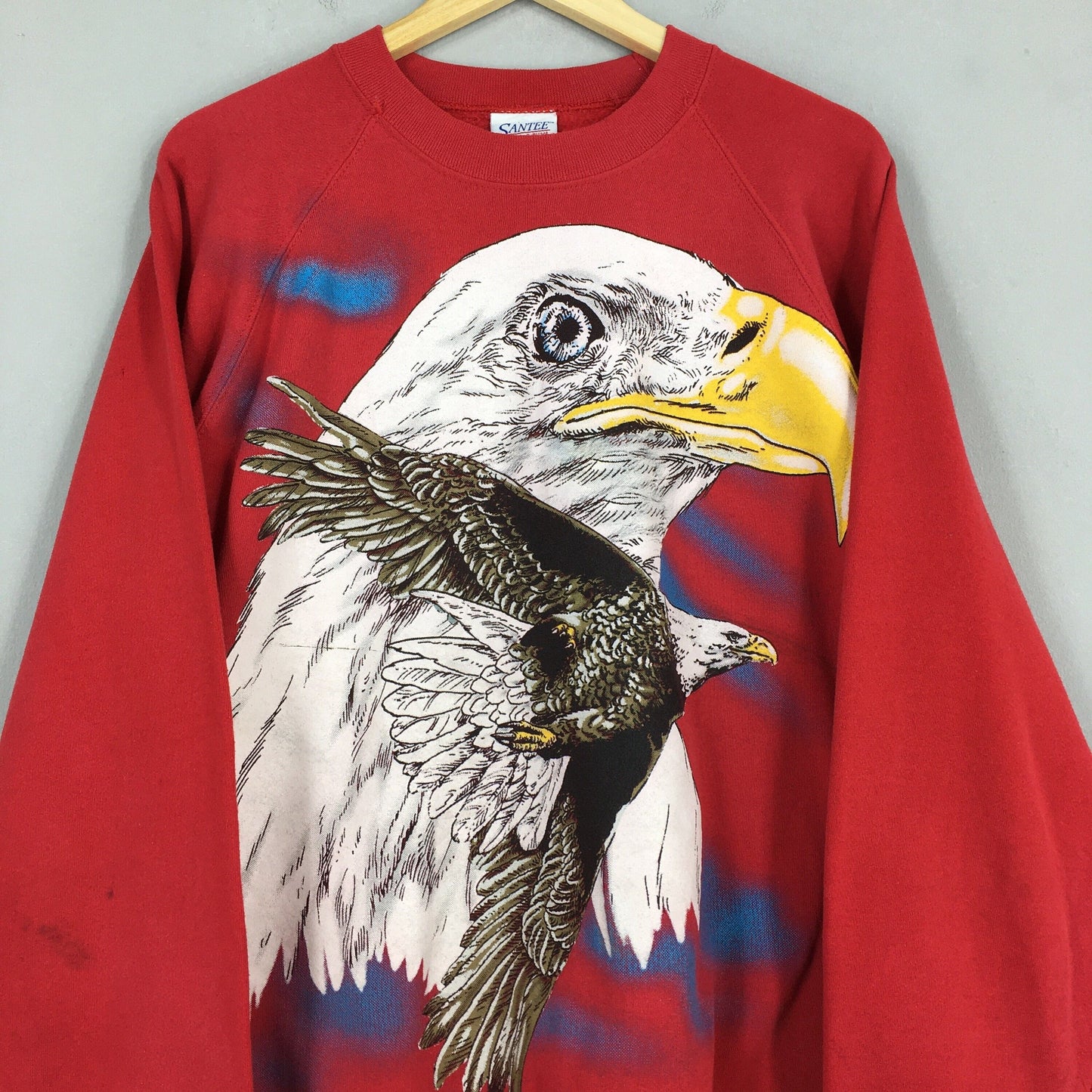 Eagles Animal Red Sweatshirt XLarge