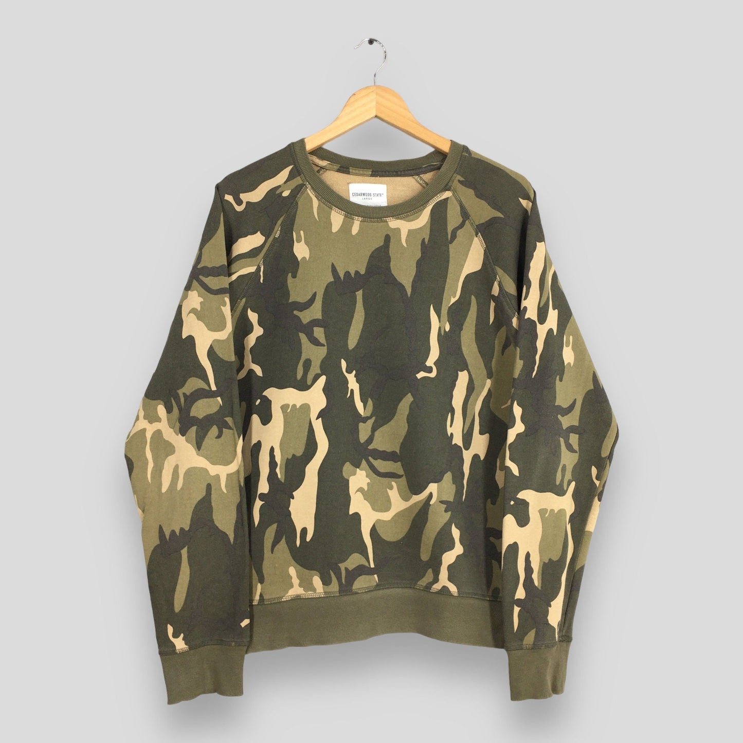 Cedarwood State Camouflage Sweatshirt Large