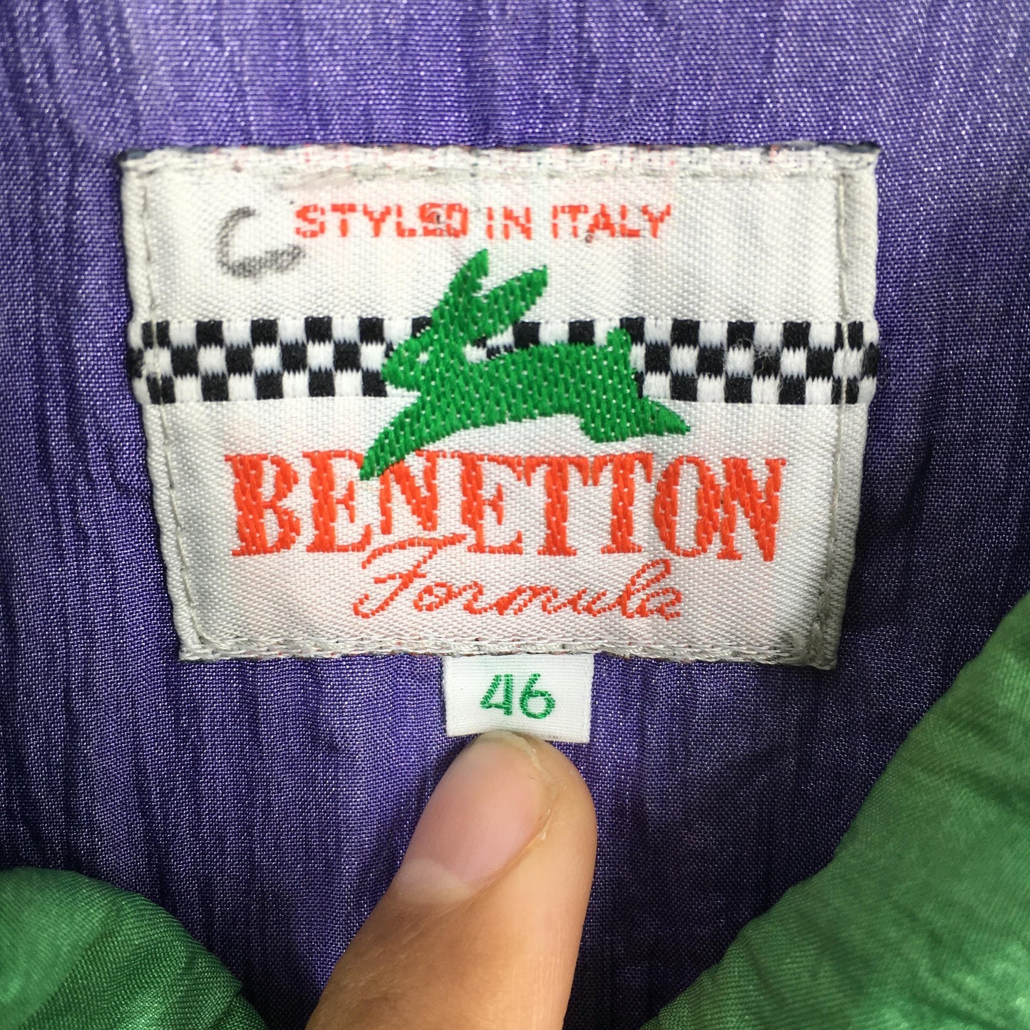 Benetton Formula 1 Windbreaker Jacket XLarge