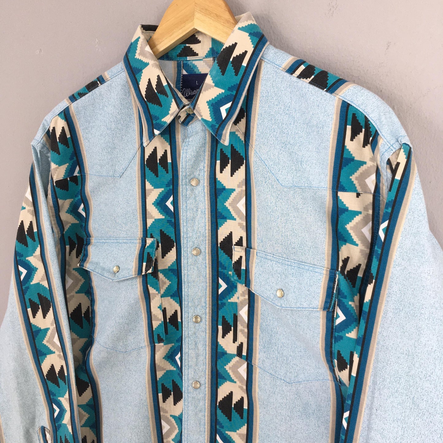 Wrangler Aztec Navajo Western Shirt Large