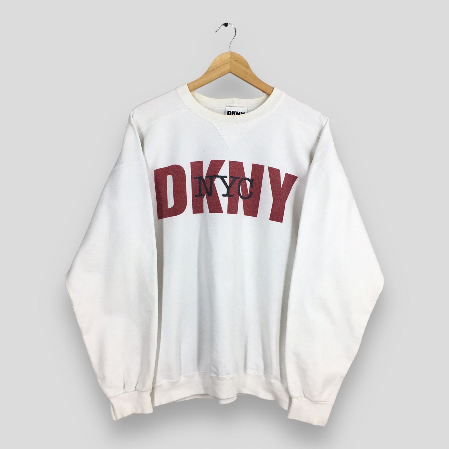 Dkny Jeans White Sweatshirt XXLarge