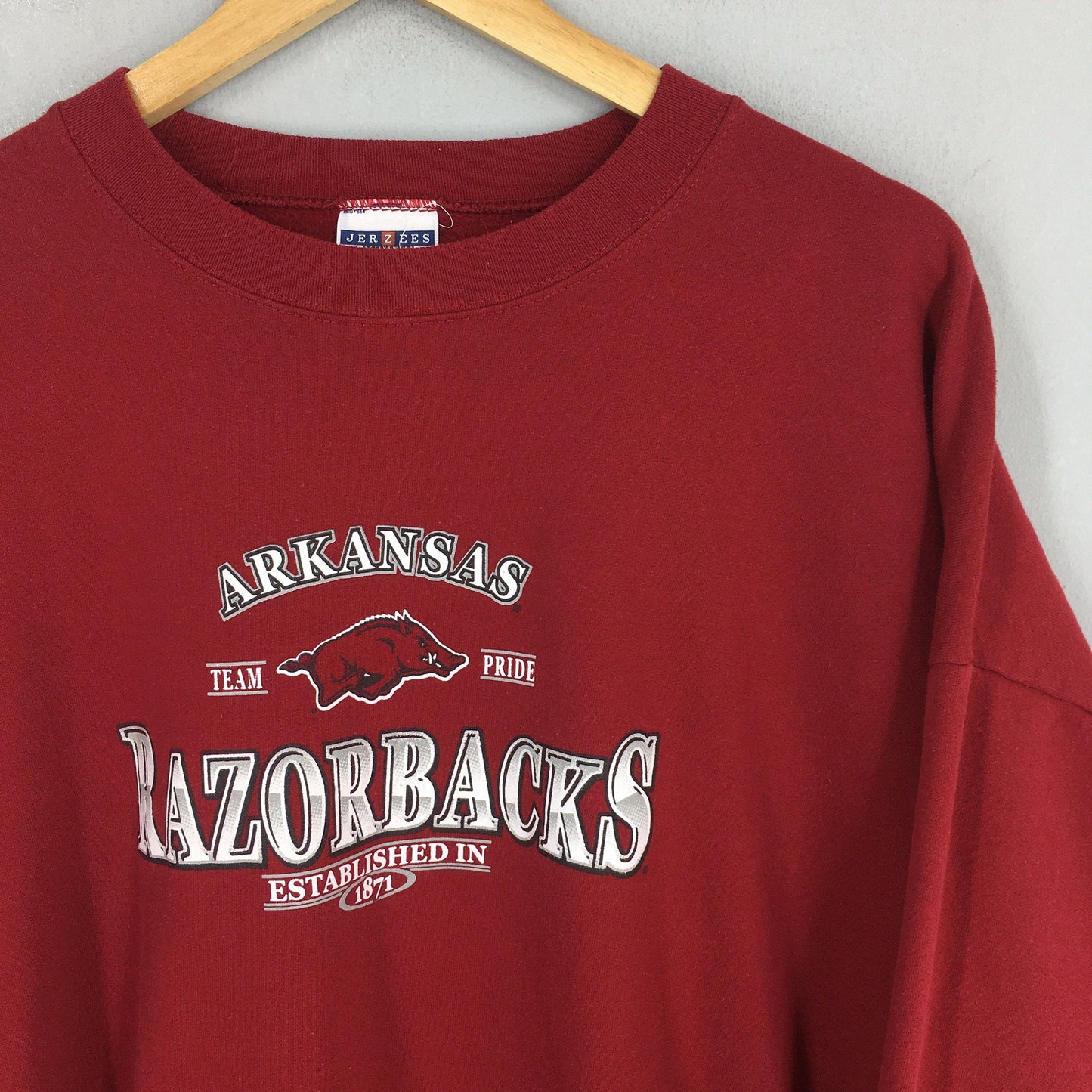 Arkansas Razorbacks Ncaa Oversized Sweatshirt 2XLarge