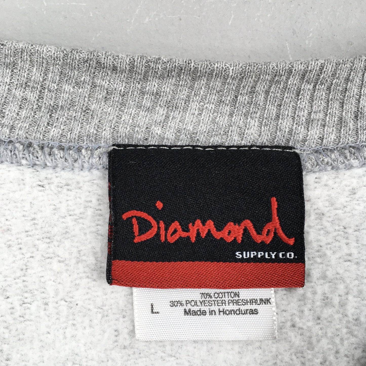 Diamond Supply Co Gray Sweater Large