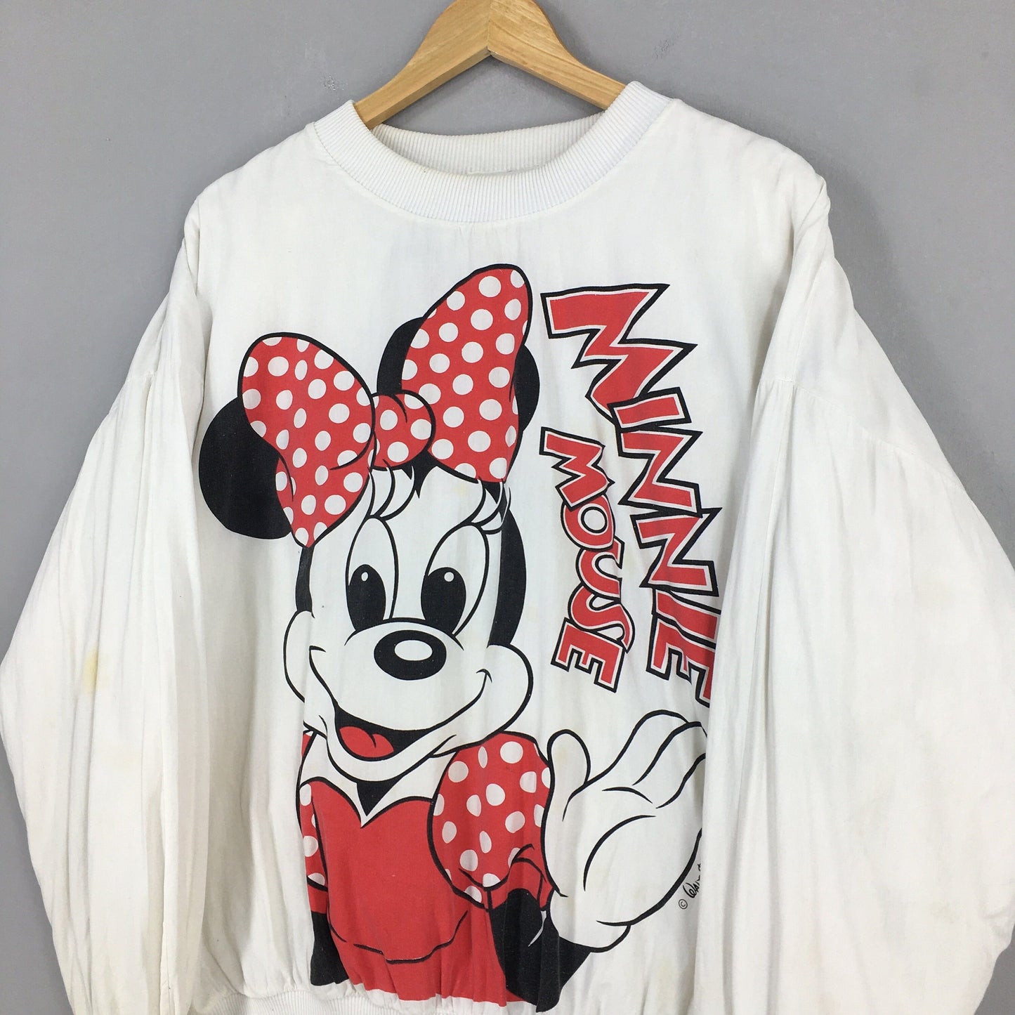 Minnie Mouse White Sweatshirt XLarge