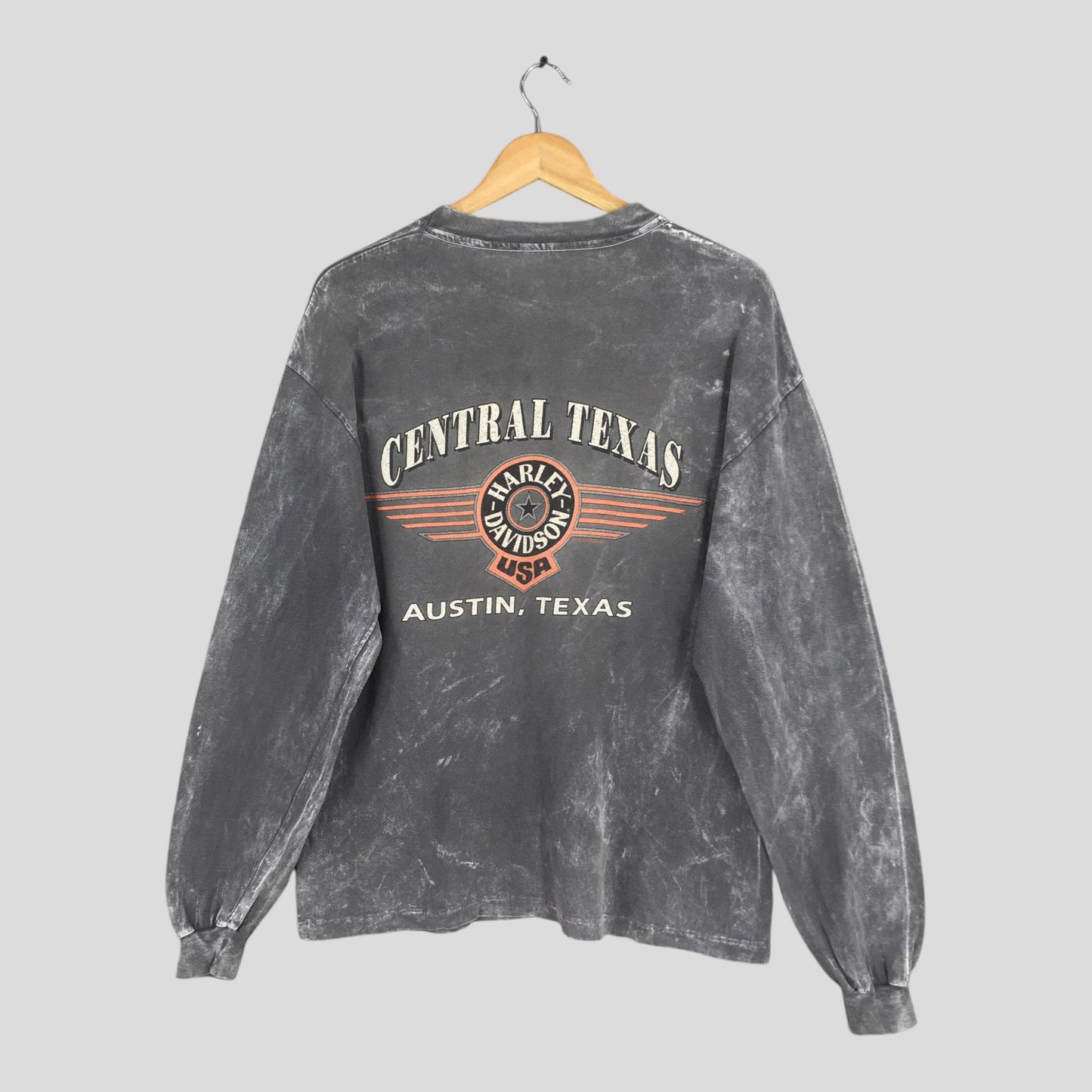 Harley Davidson Eagle Gray T shirt Large