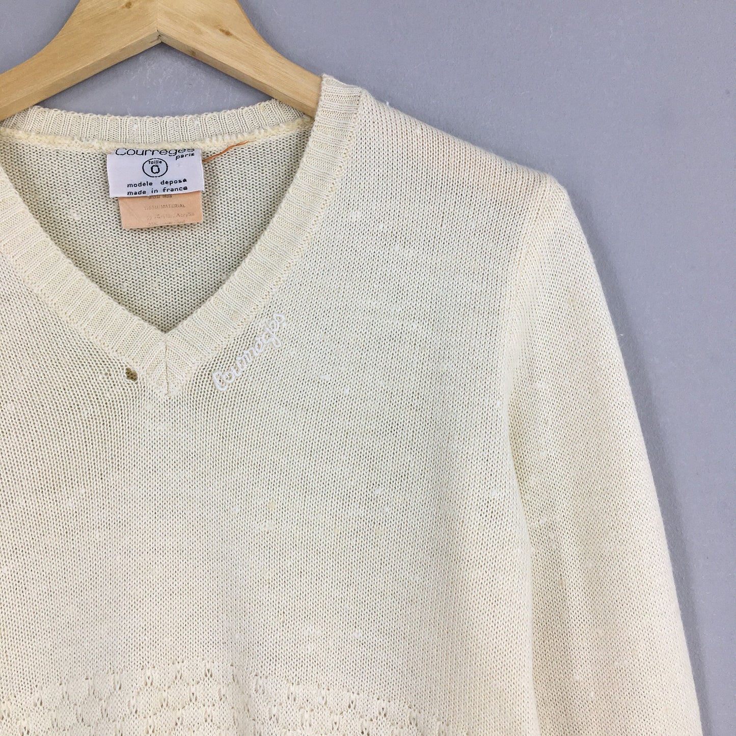 Courreges Paris Wool Sweater XSmall