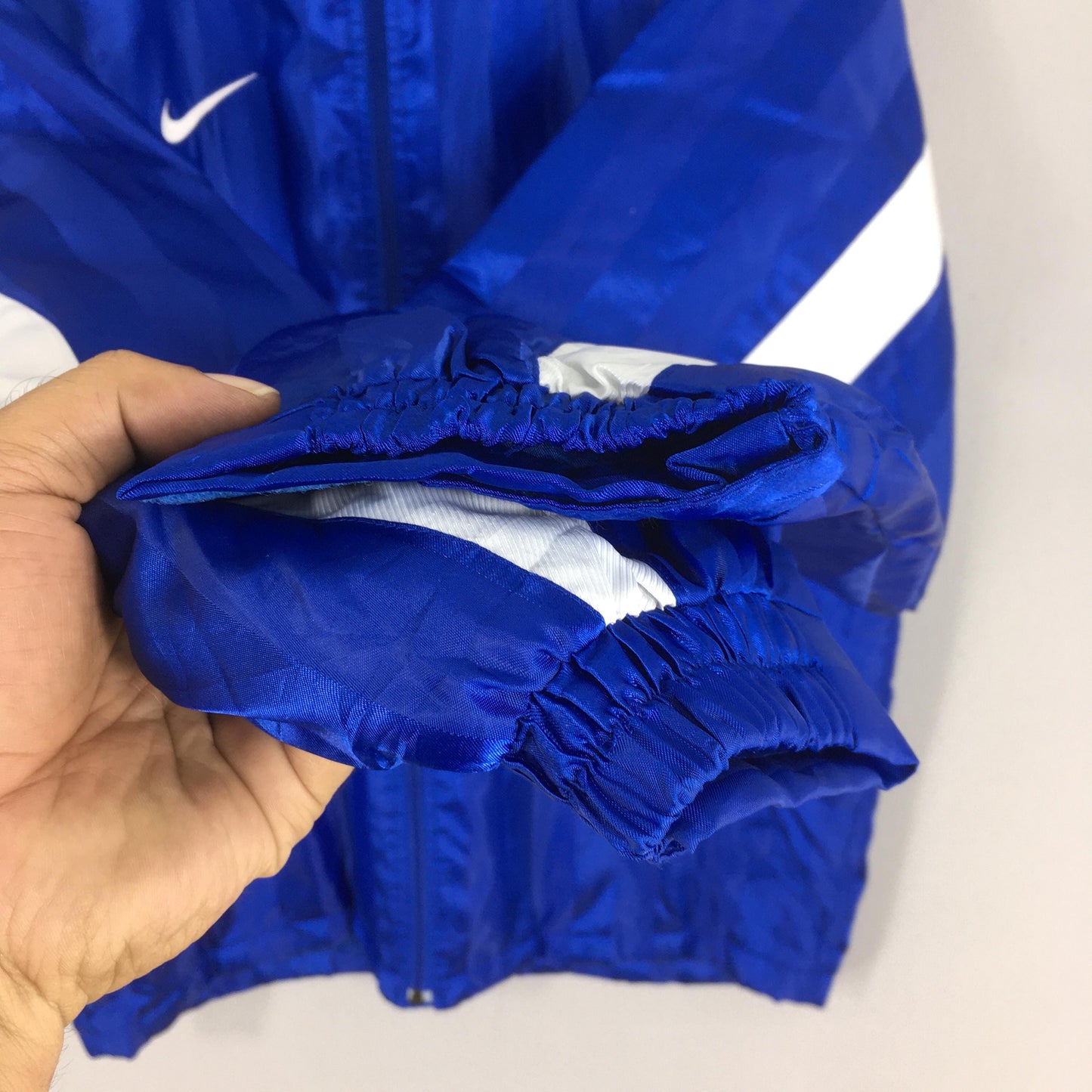 Nike Windbreaker Blue Hoodie Jacket Large