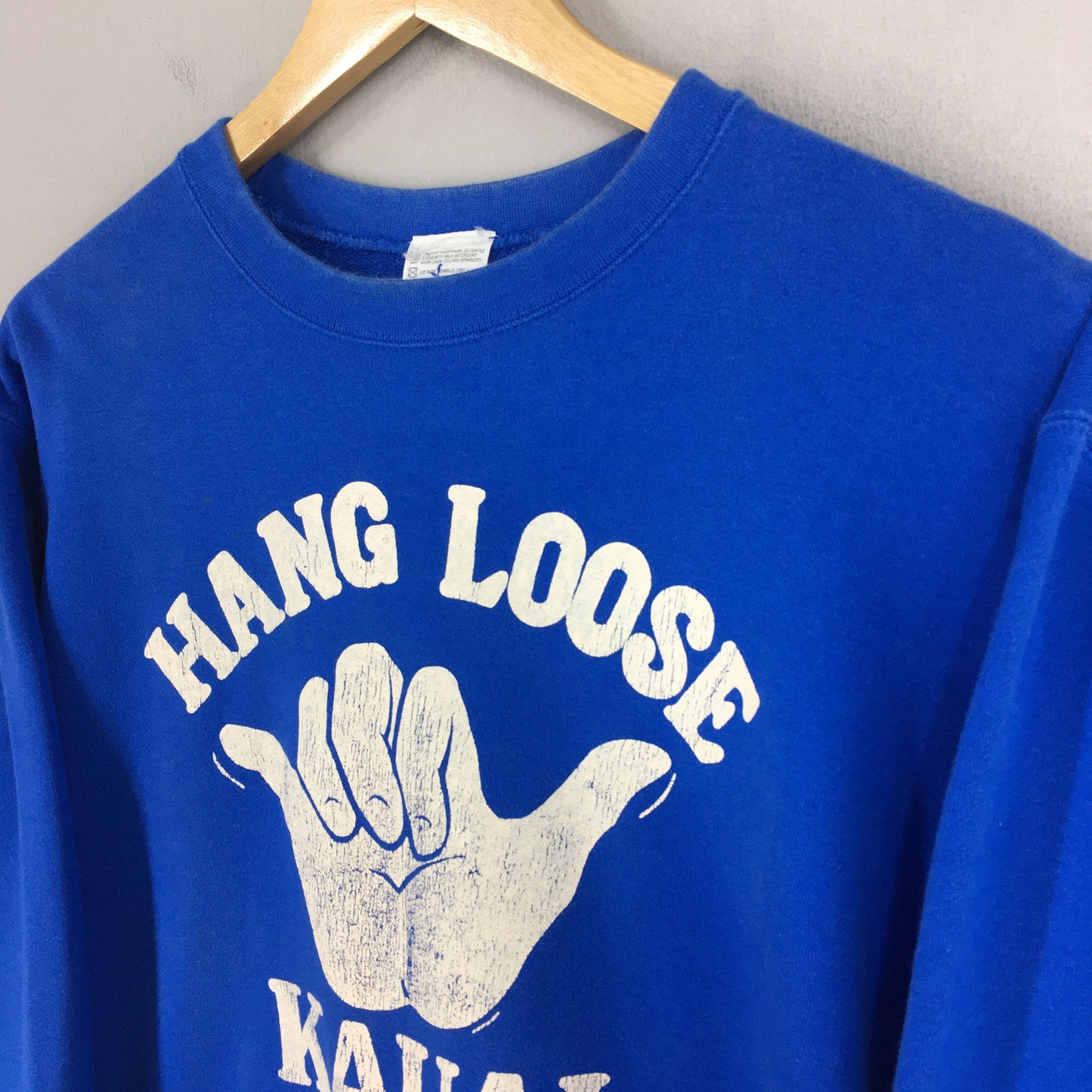 Hang Loose Kauai Shaka Sign Sweatshirt Medium