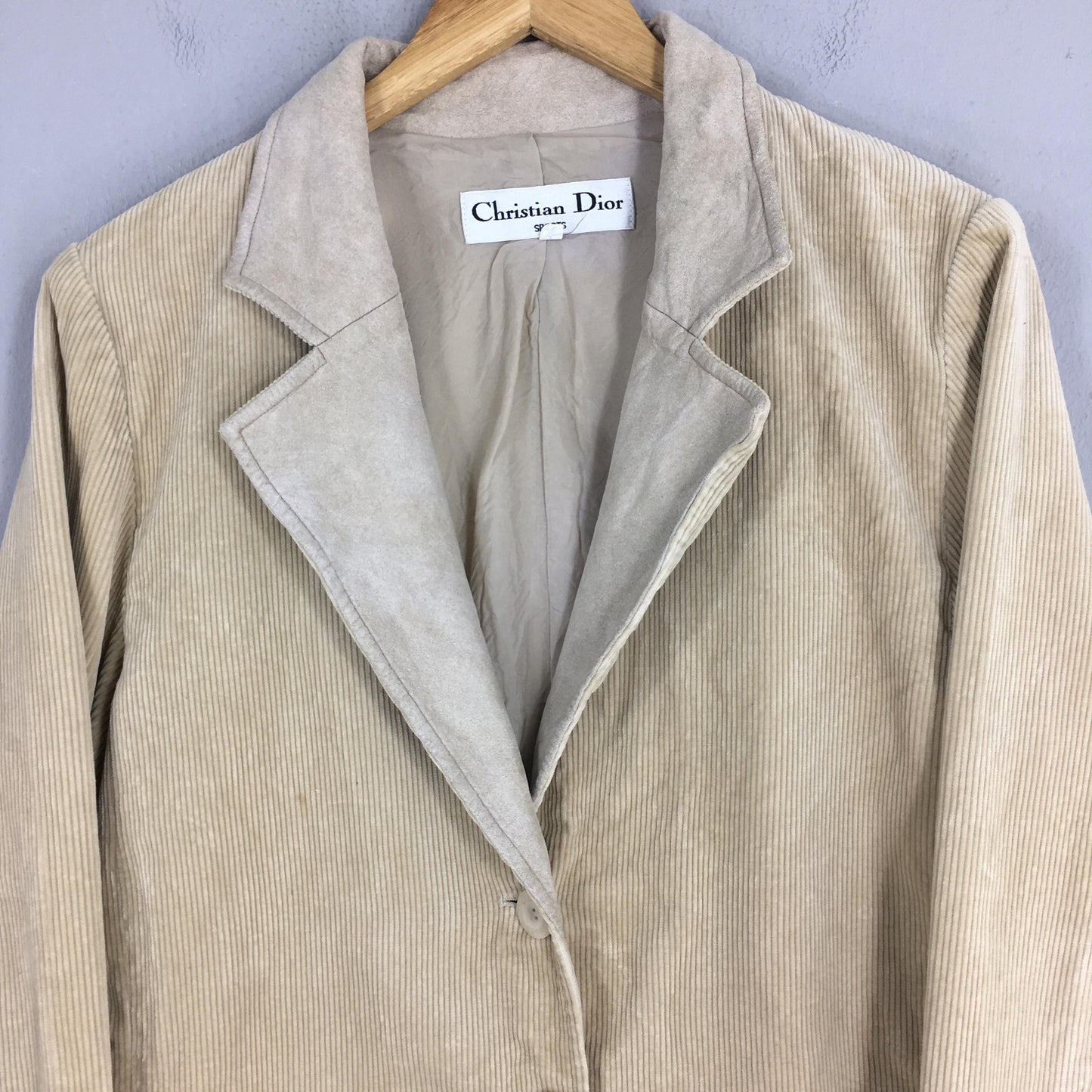 Christian Dior Corduroy Brown Blazer Large