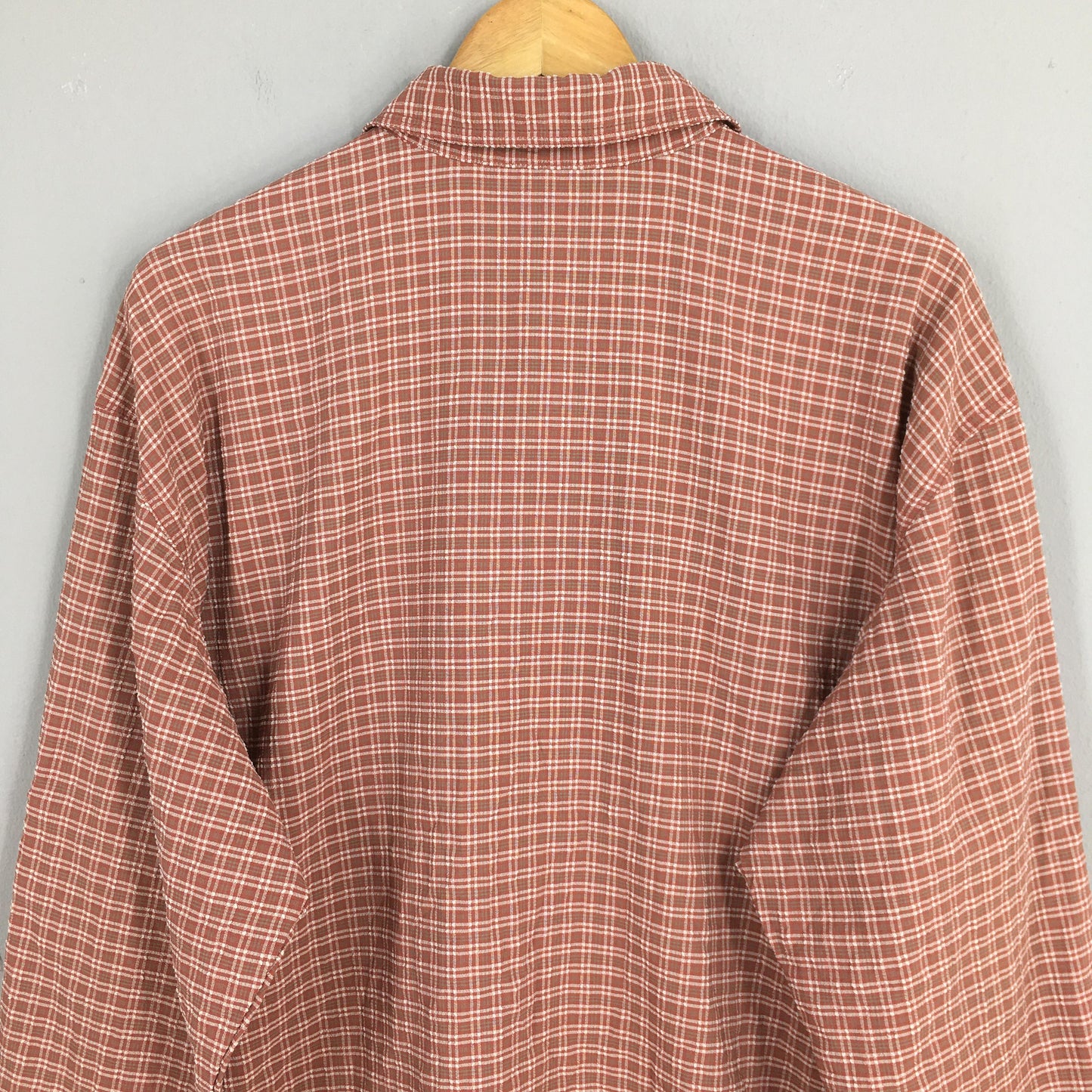 LL Bean Flannel Checkered Shirt Mens Large