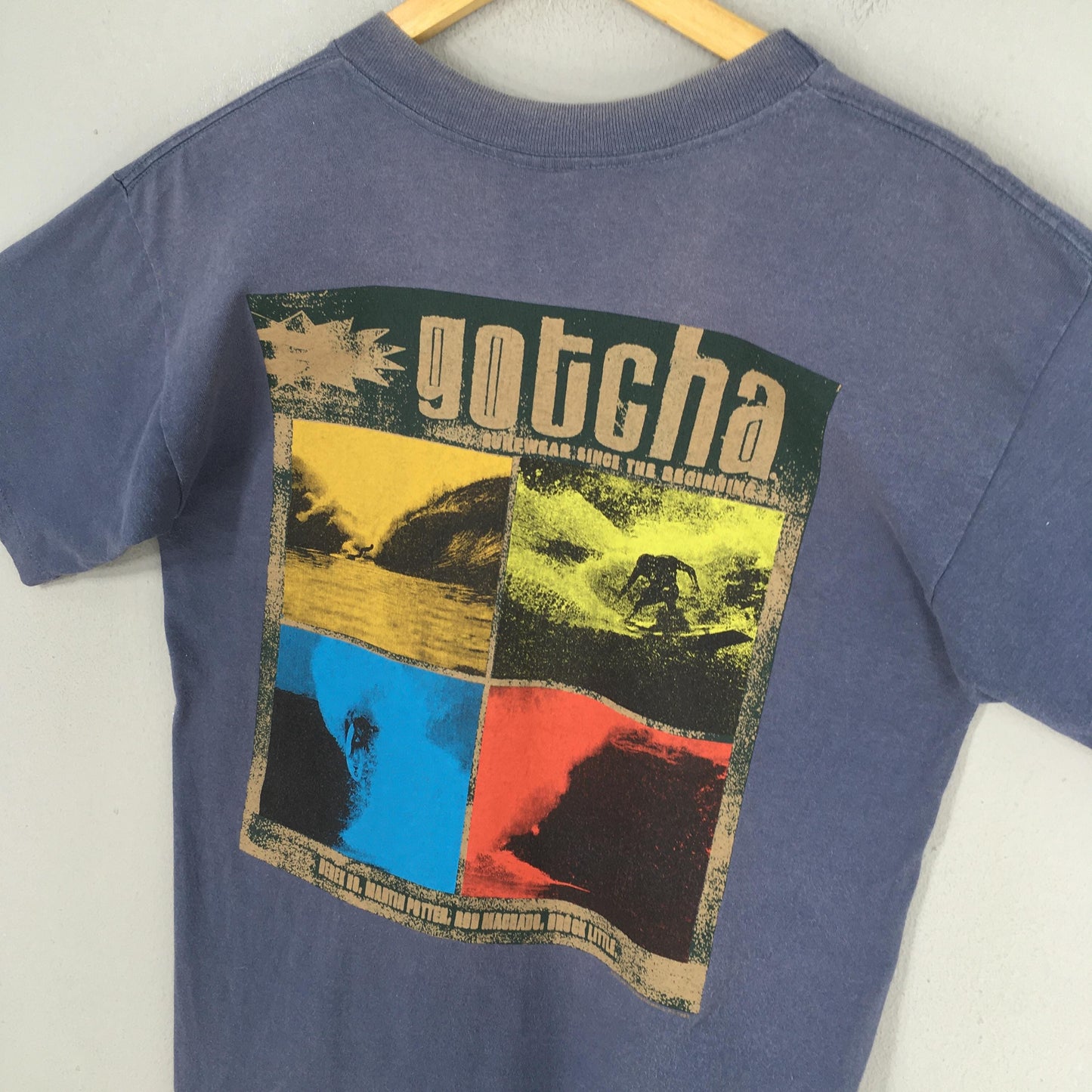 Gotcha Hawaii Surf Blue T shirt Medium
