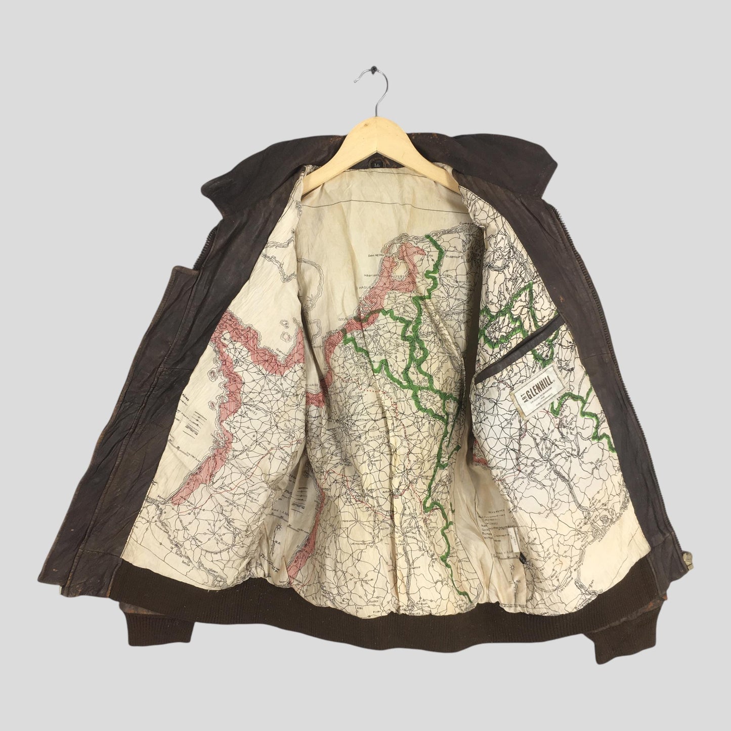 Art Glenhill Army Air Force Leather Type A-2 Jacket Large