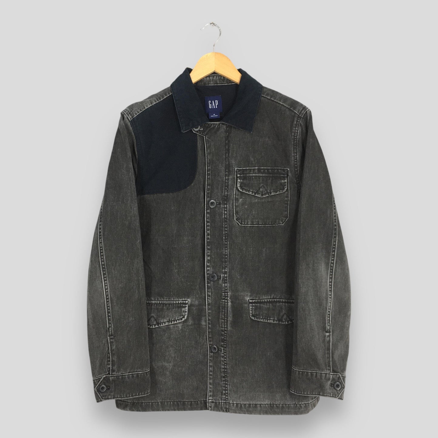 Gap Denim Chore Black Jacket Medium