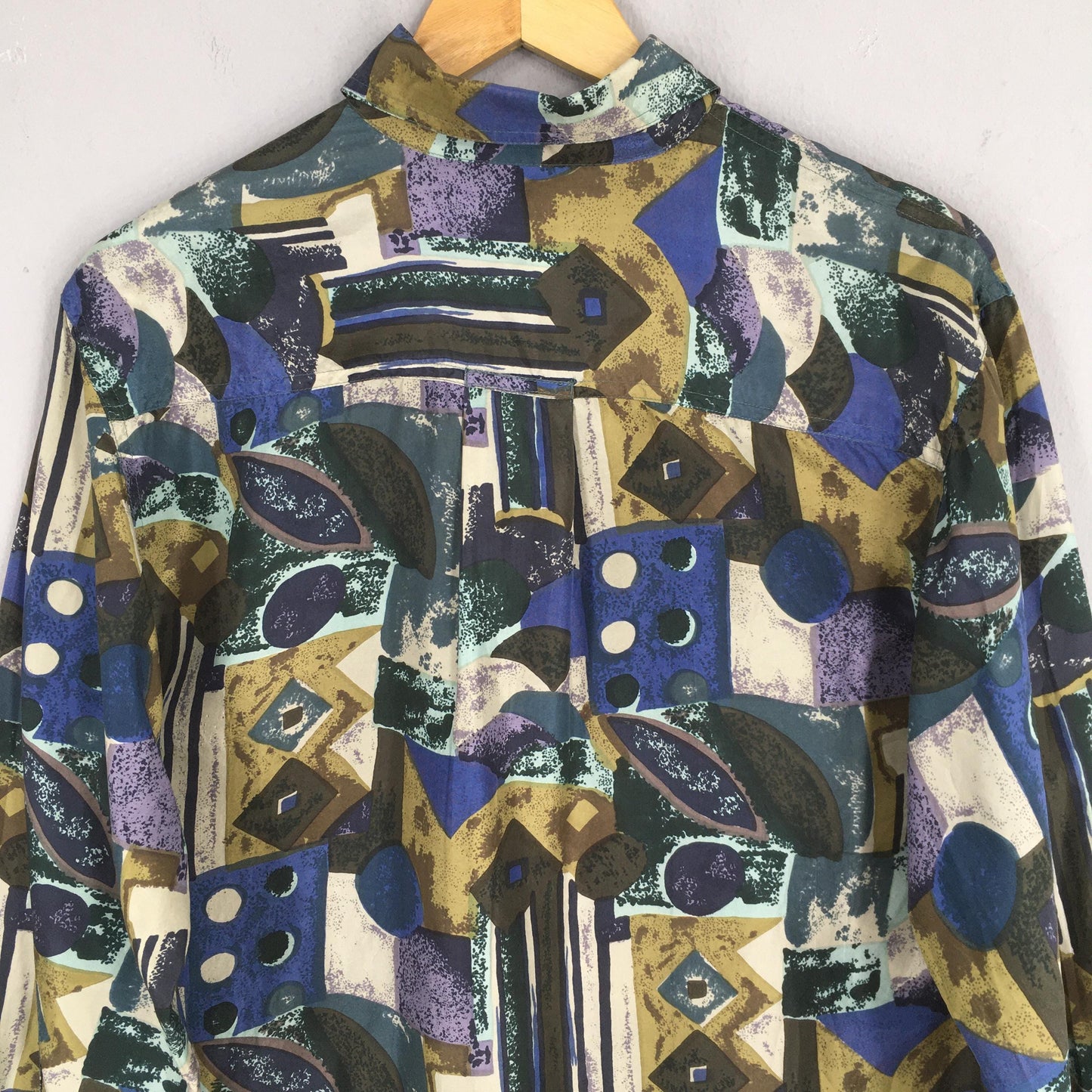 Psychedelic Multicolor Silk Shirt Small