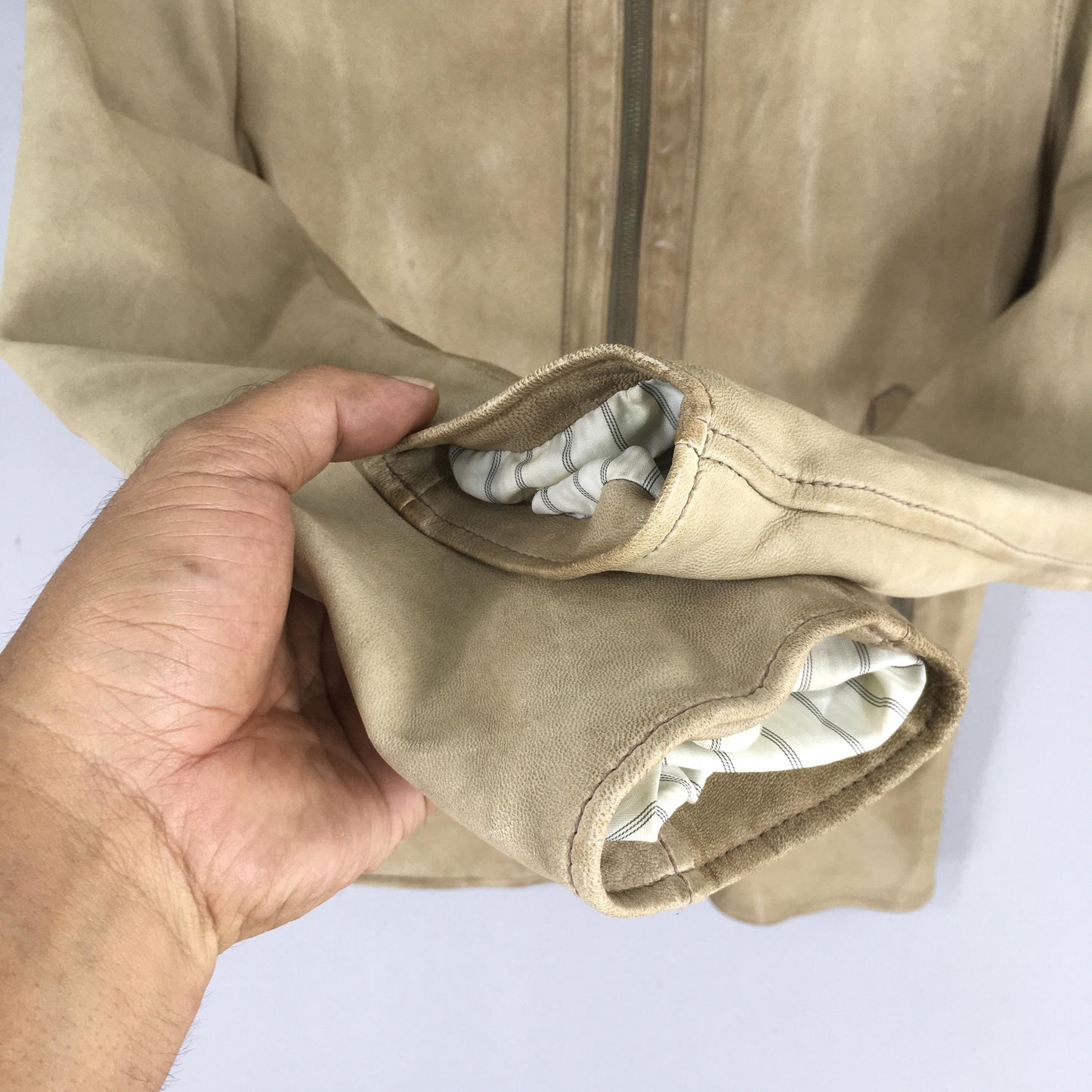 Men's Melrose Sheepskin Leather Jacket Small