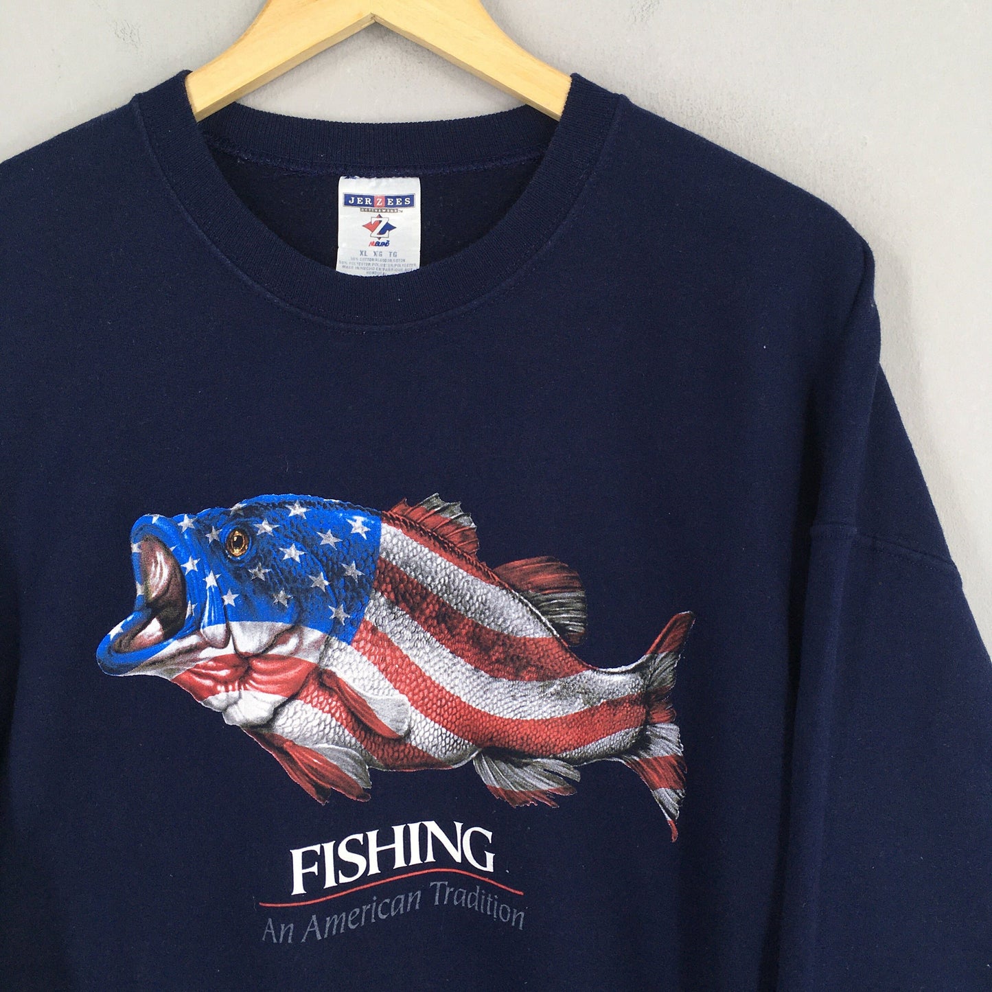 Sportsman Fish Tournament Grouper Bass Sweatshirt XLarge