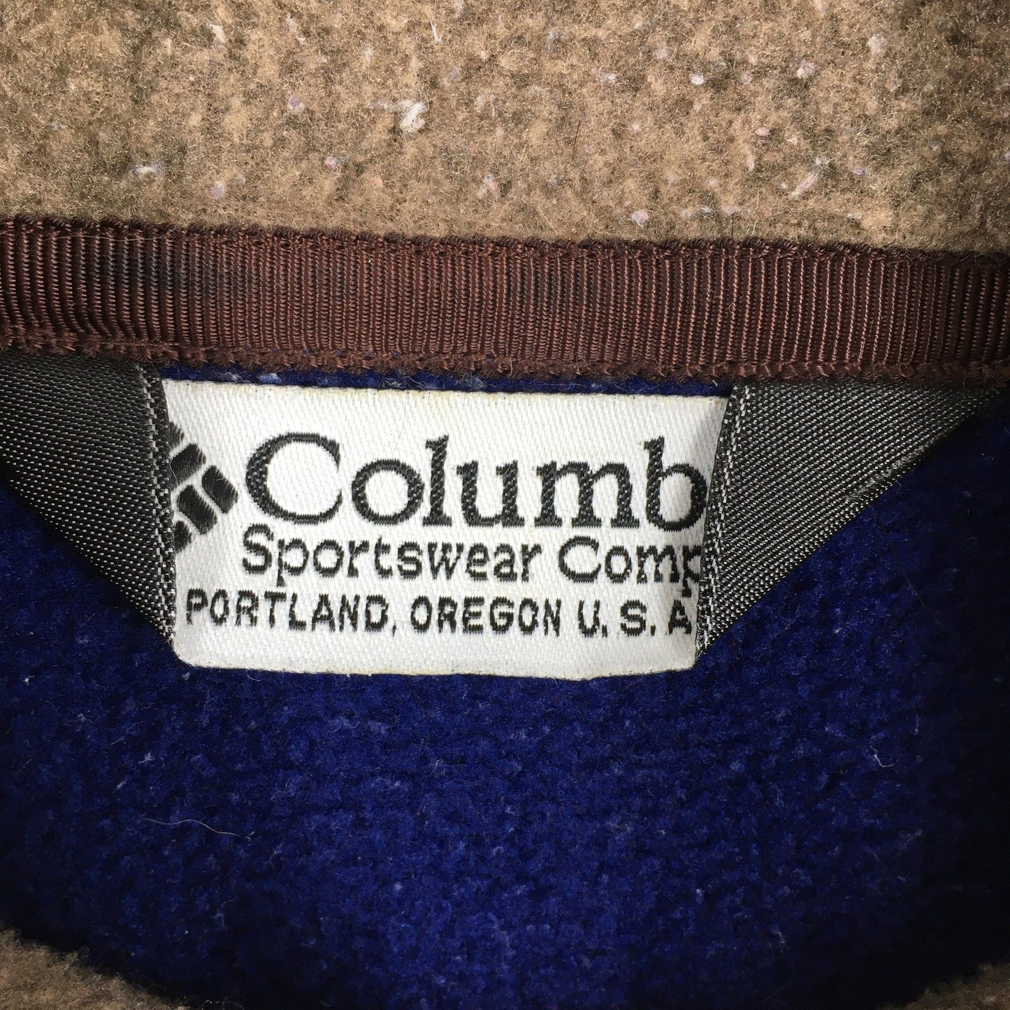 Columbia Blue Fleece Polartec Sweater Medium