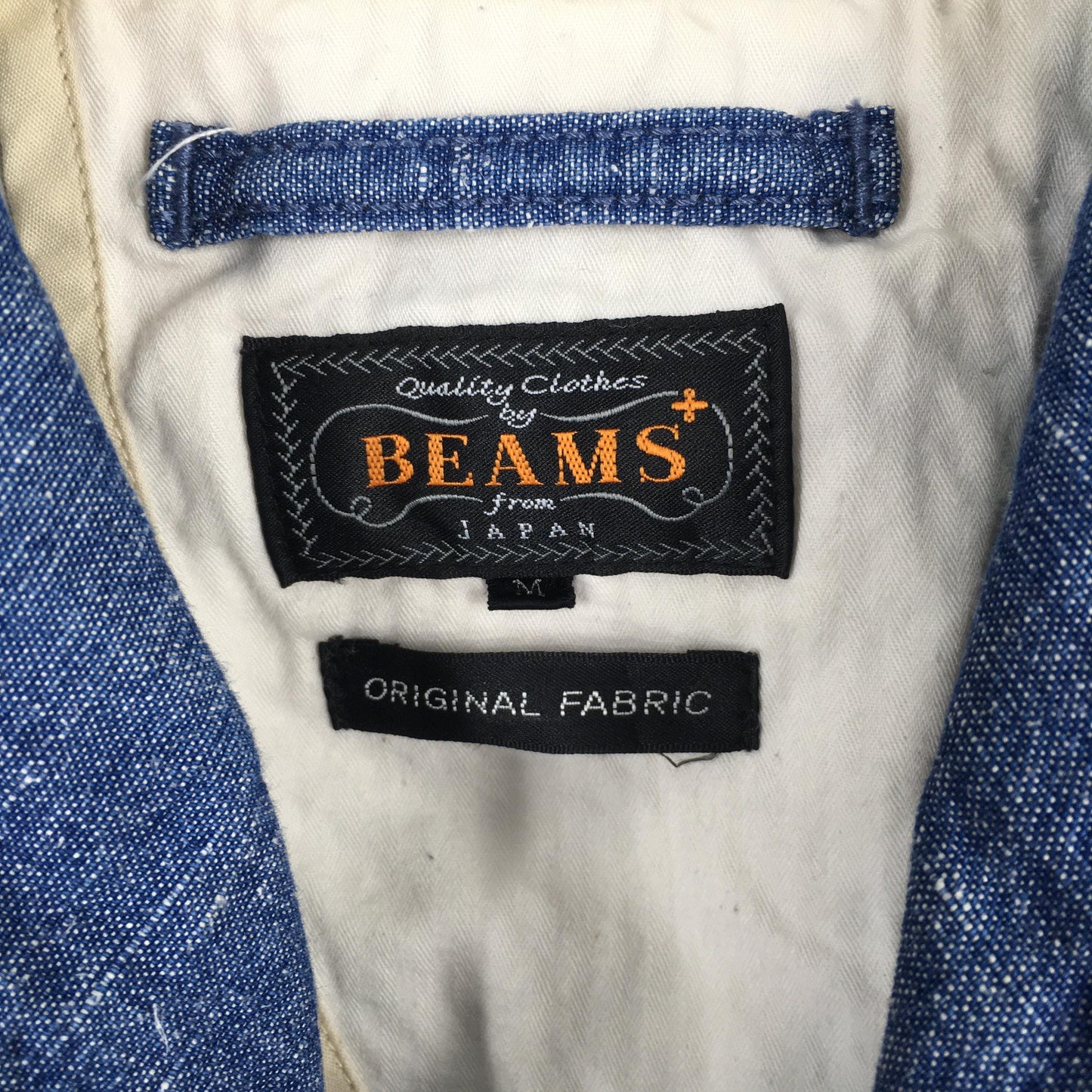 Beams Japan Usn Shawl Collar Indigo Blue Button Jacket Medium
