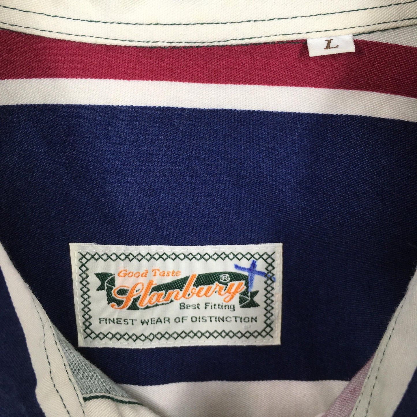 Multicolor Stripes Brushpopper Shirt Large