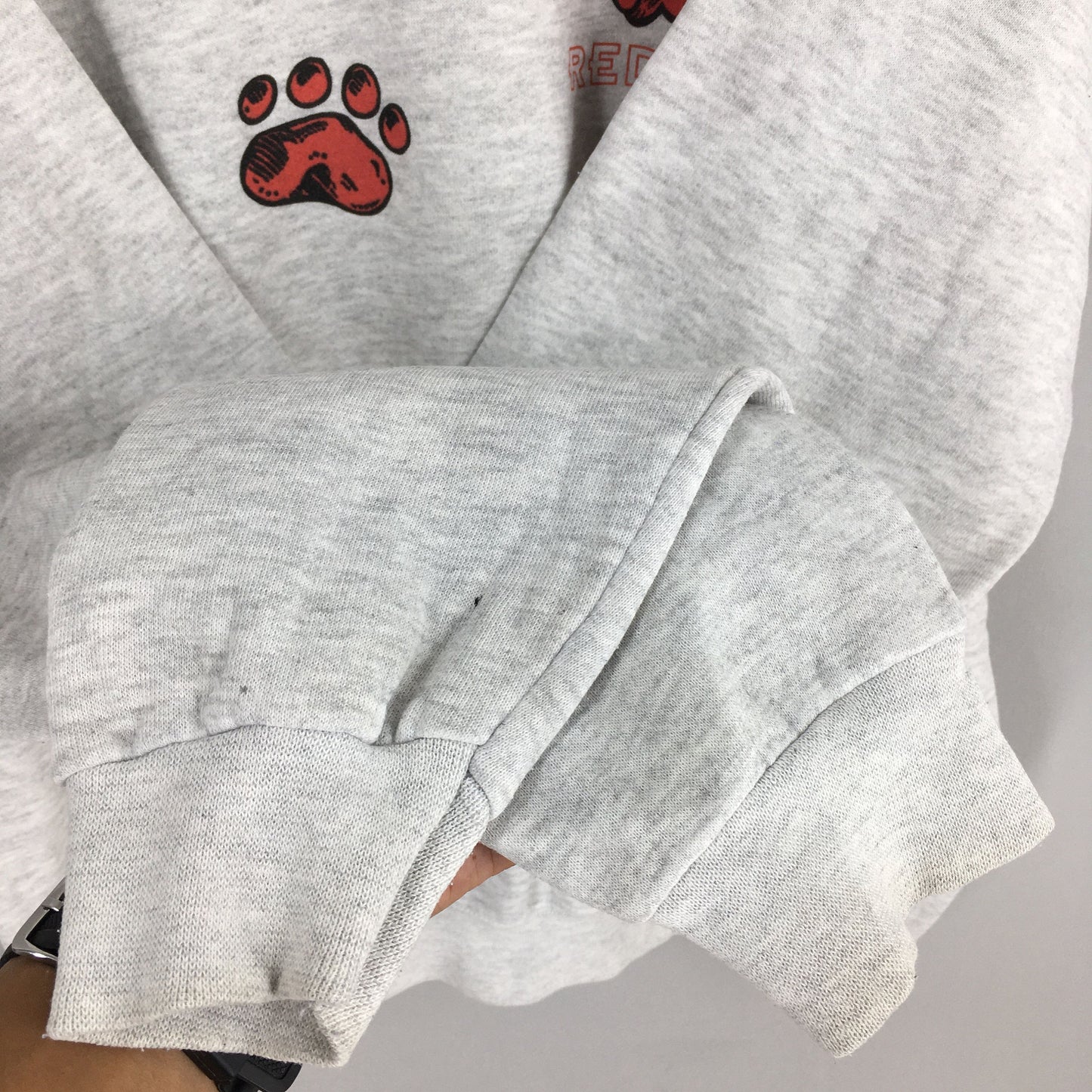 Red Bulldog Gray Sweatshirt XLarge