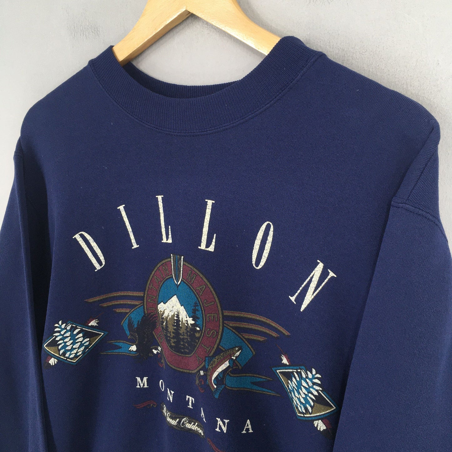 Montana Dillon City Blue Sweatshirt Medium