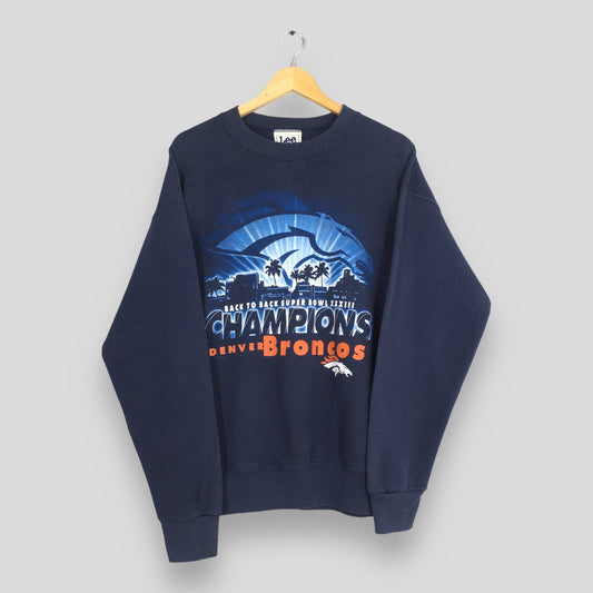 Denver Broncos Rugby NFL Sweatshirt Large